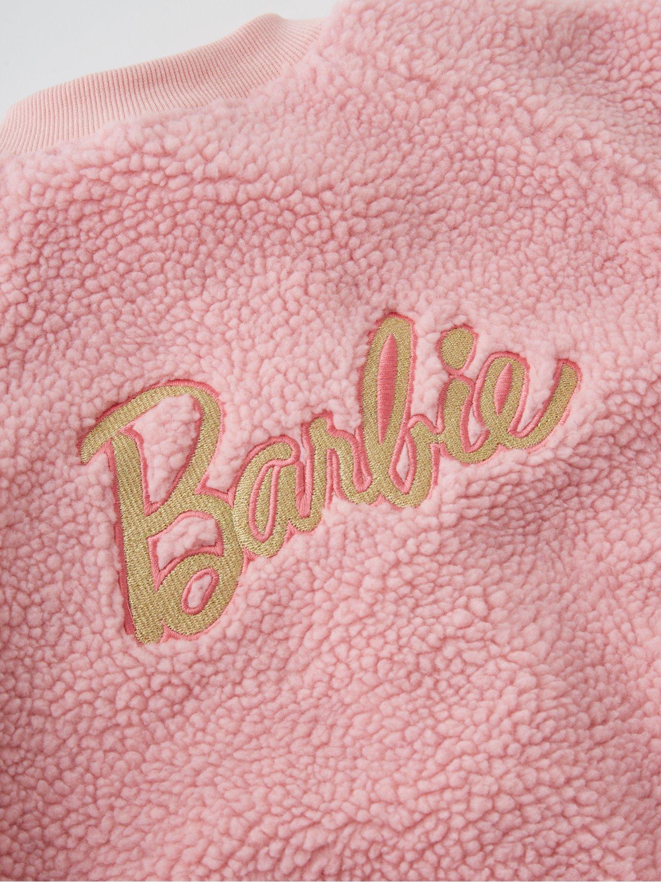 Image 3 of 4 of Barbie Borg Bomber Jacket - Pink