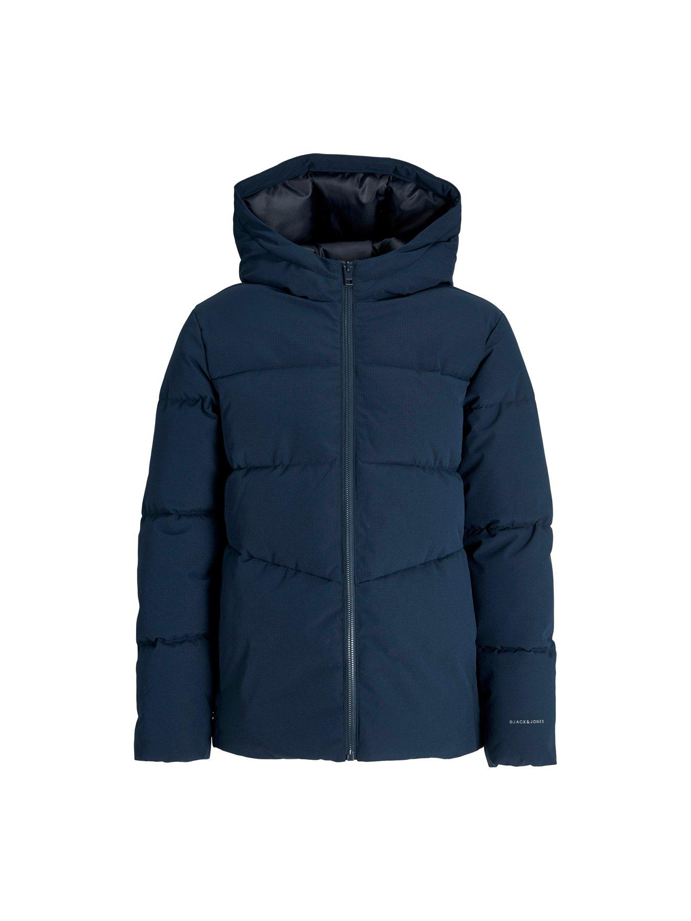  image of jack-jones-junior-boys-padded-jacket-navy