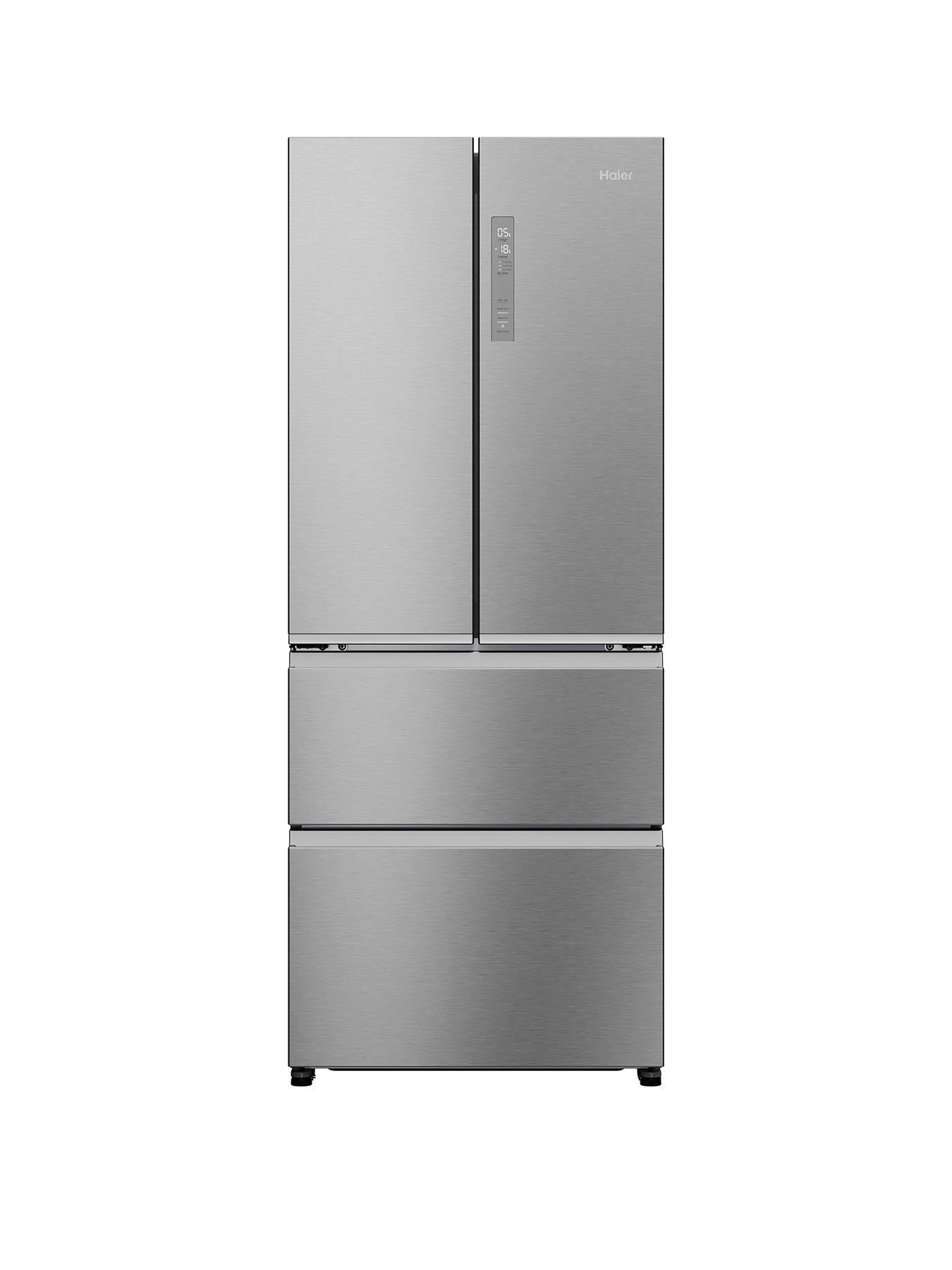 undefined FD 70 Series 3 HFR3718ENMM Total No Frost American Fridge Freezer, Platinum Inox, E Rated