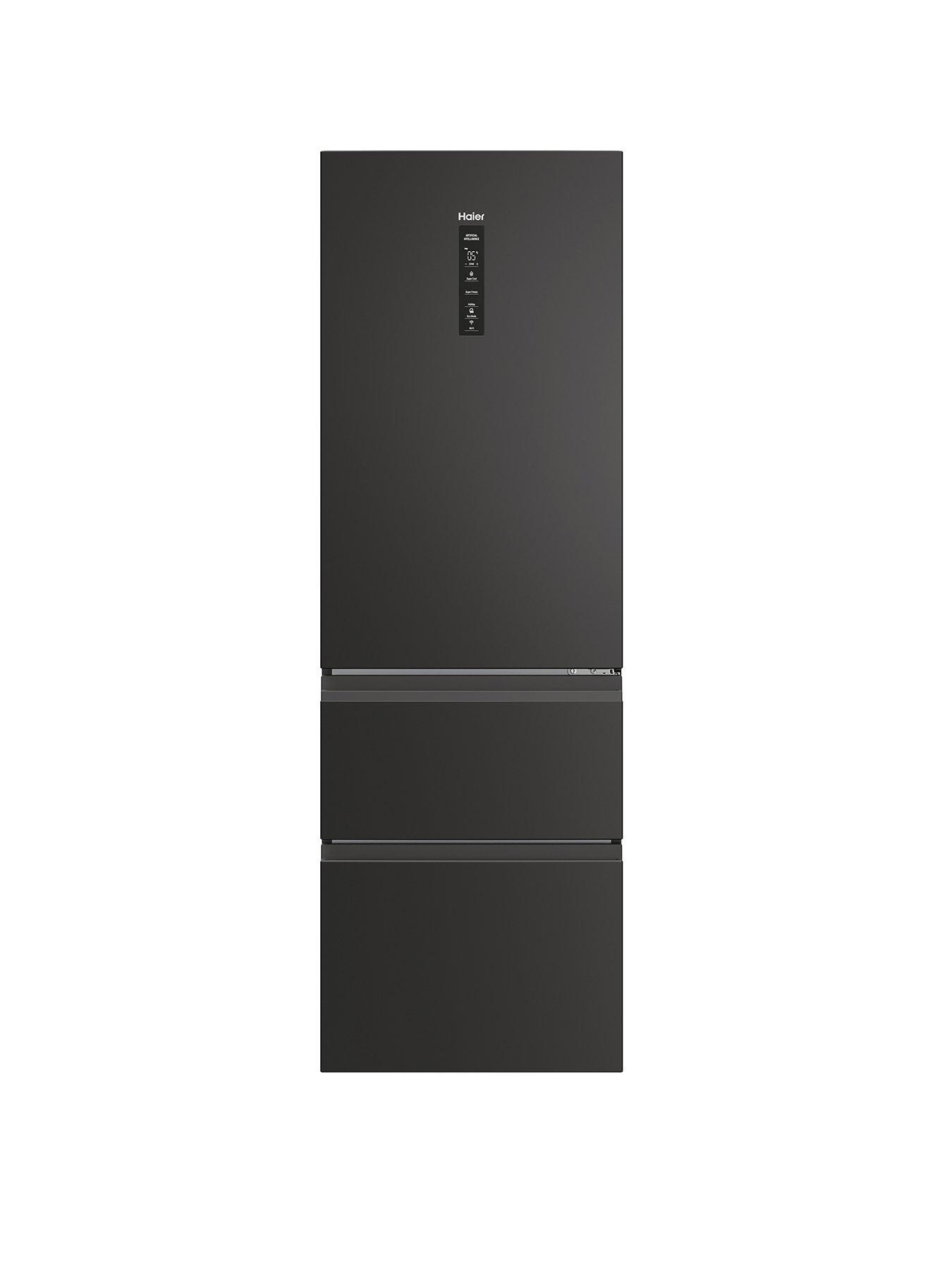 undefined 3D 60 Series 3 HTW3618ENPB 60/40 Total No Frost Fridge Freezer, Slate Black, E Rated