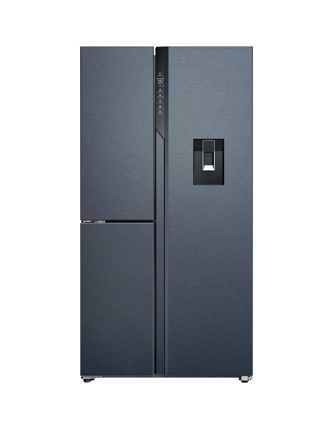 Image 1 of 7 of Haier 90 Series 7 HSPR79F18EWMB Non-Plumbed, Total No Frost, American Fridge Freeze -&nbsp;Black