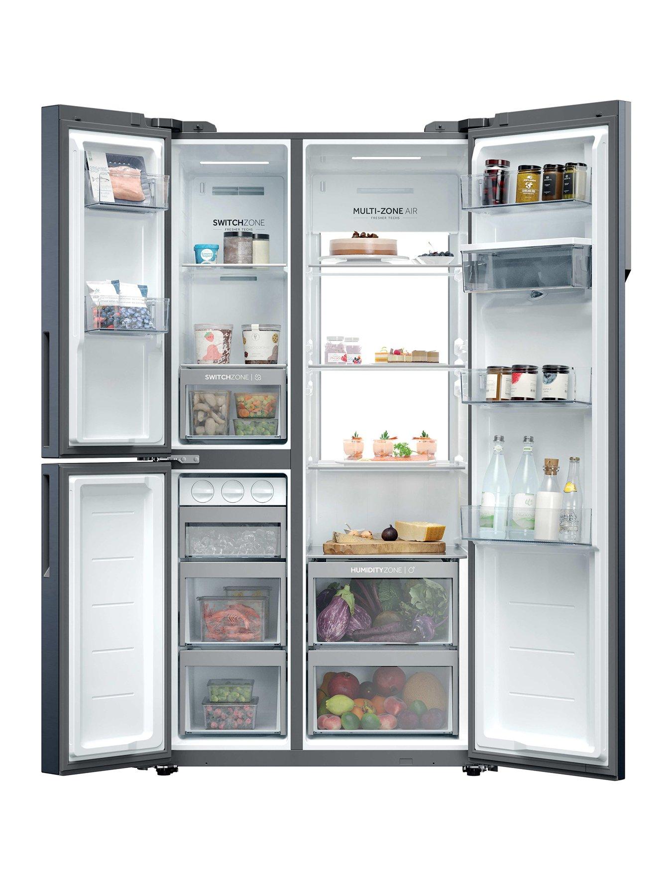 Image 2 of 7 of Haier 90 Series 7 HSPR79F18EWMB Non-Plumbed, Total No Frost, American Fridge Freeze -&nbsp;Black