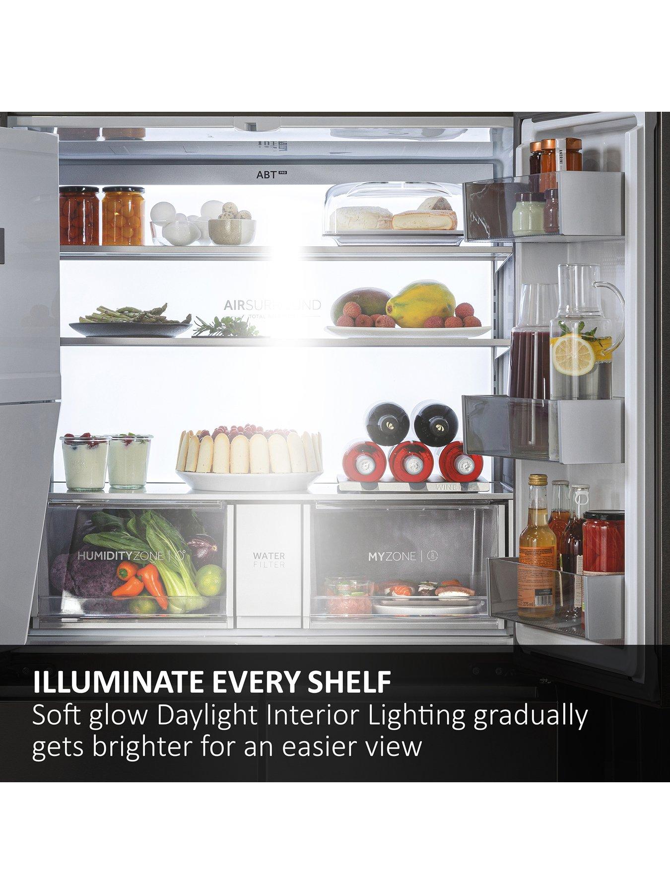 Image 3 of 7 of Haier 90 Series 7 HSPR79F18EWMB Non-Plumbed, Total No Frost, American Fridge Freeze -&nbsp;Black