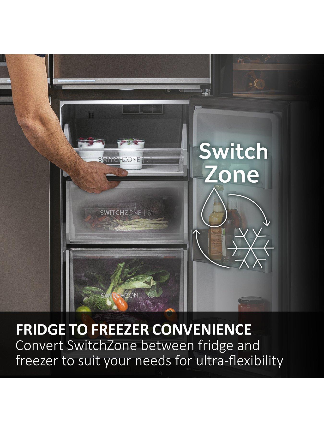 Image 5 of 7 of Haier 90 Series 7 HSPR79F18EWMB Non-Plumbed, Total No Frost, American Fridge Freeze -&nbsp;Black