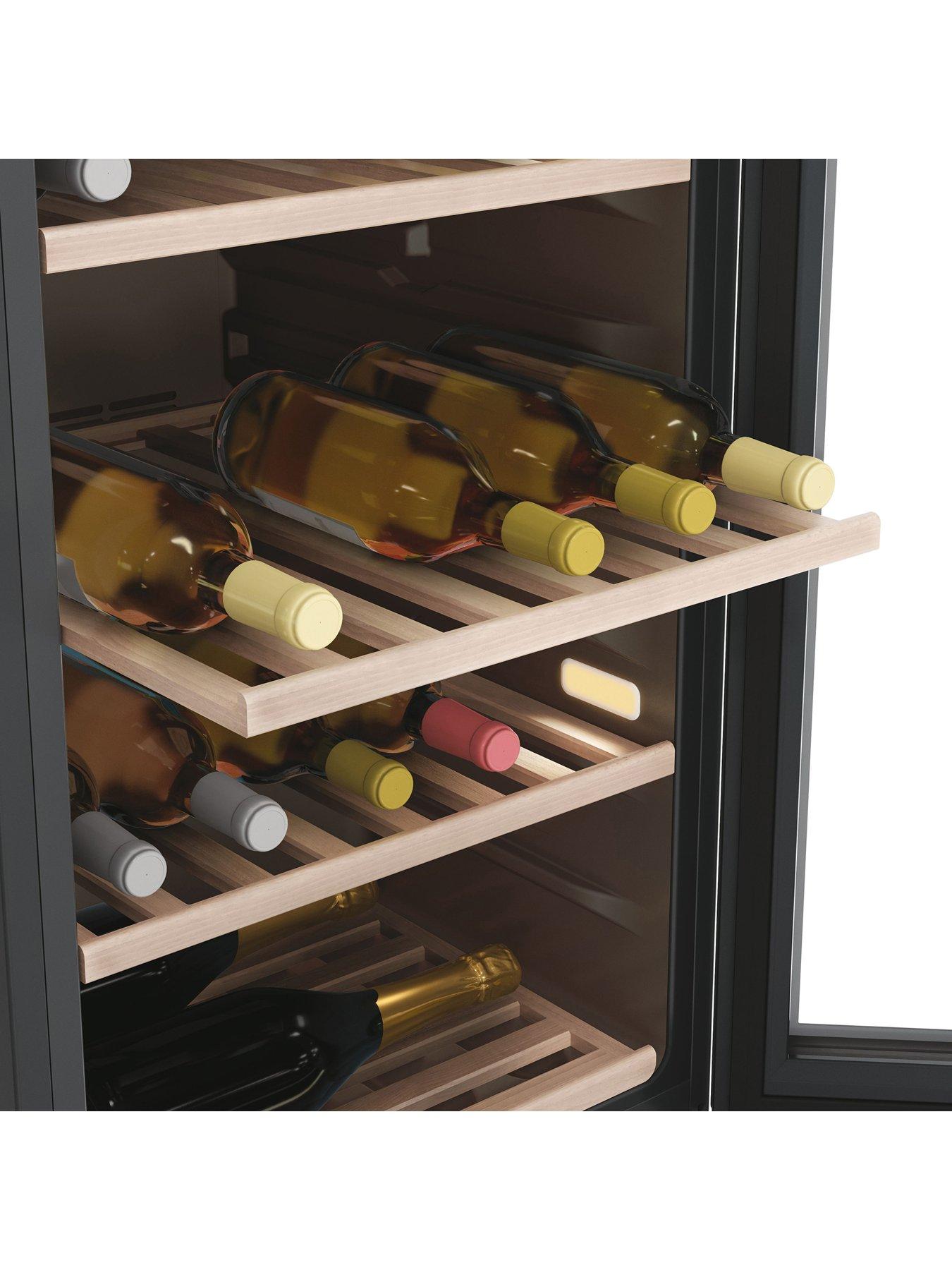  image of haier-77-bottle-dual-zone-wine-cooler-hon-app-connected-black