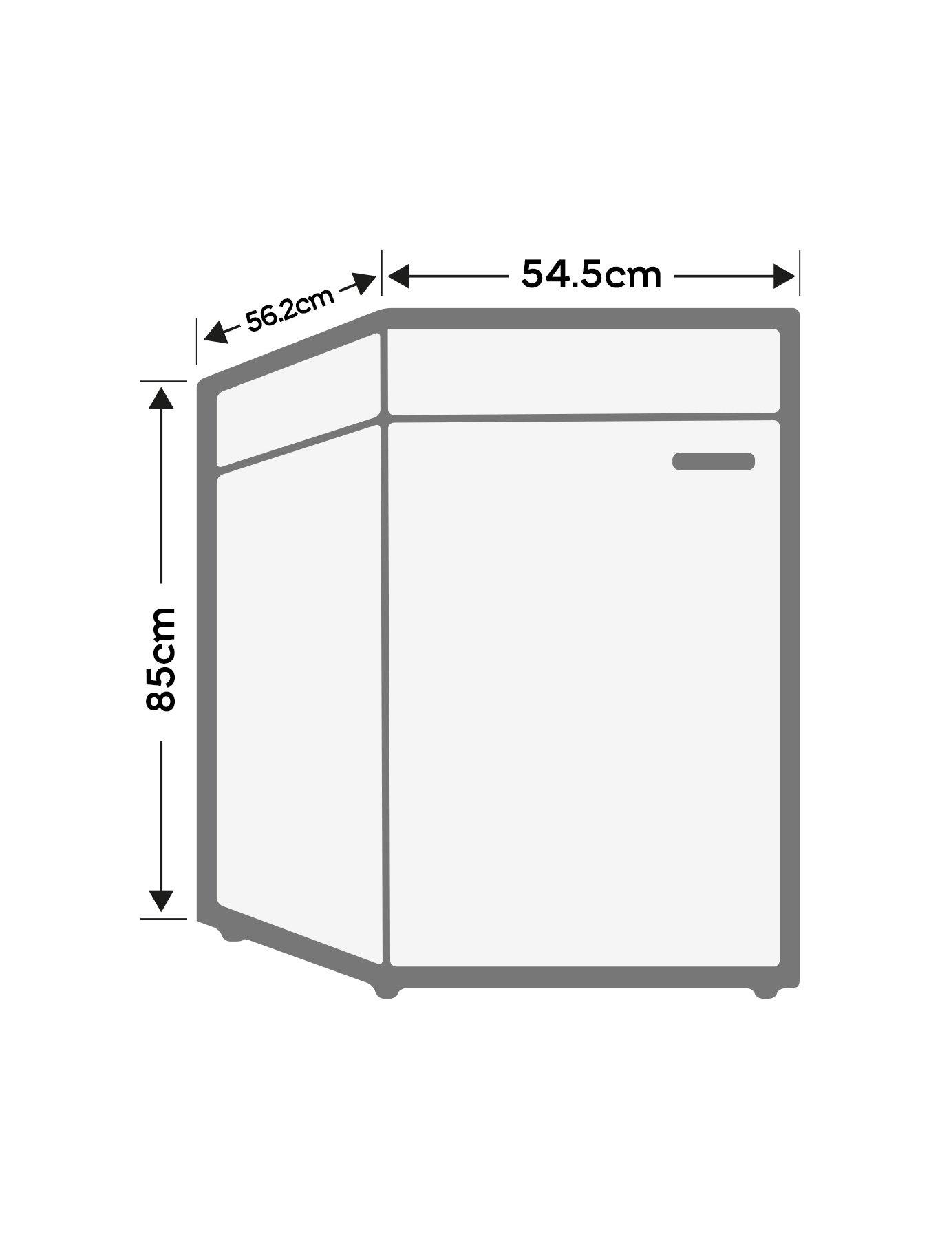 Image 7 of 7 of Hoover HONLQ2S58EBK Under Counter Fridge - Black