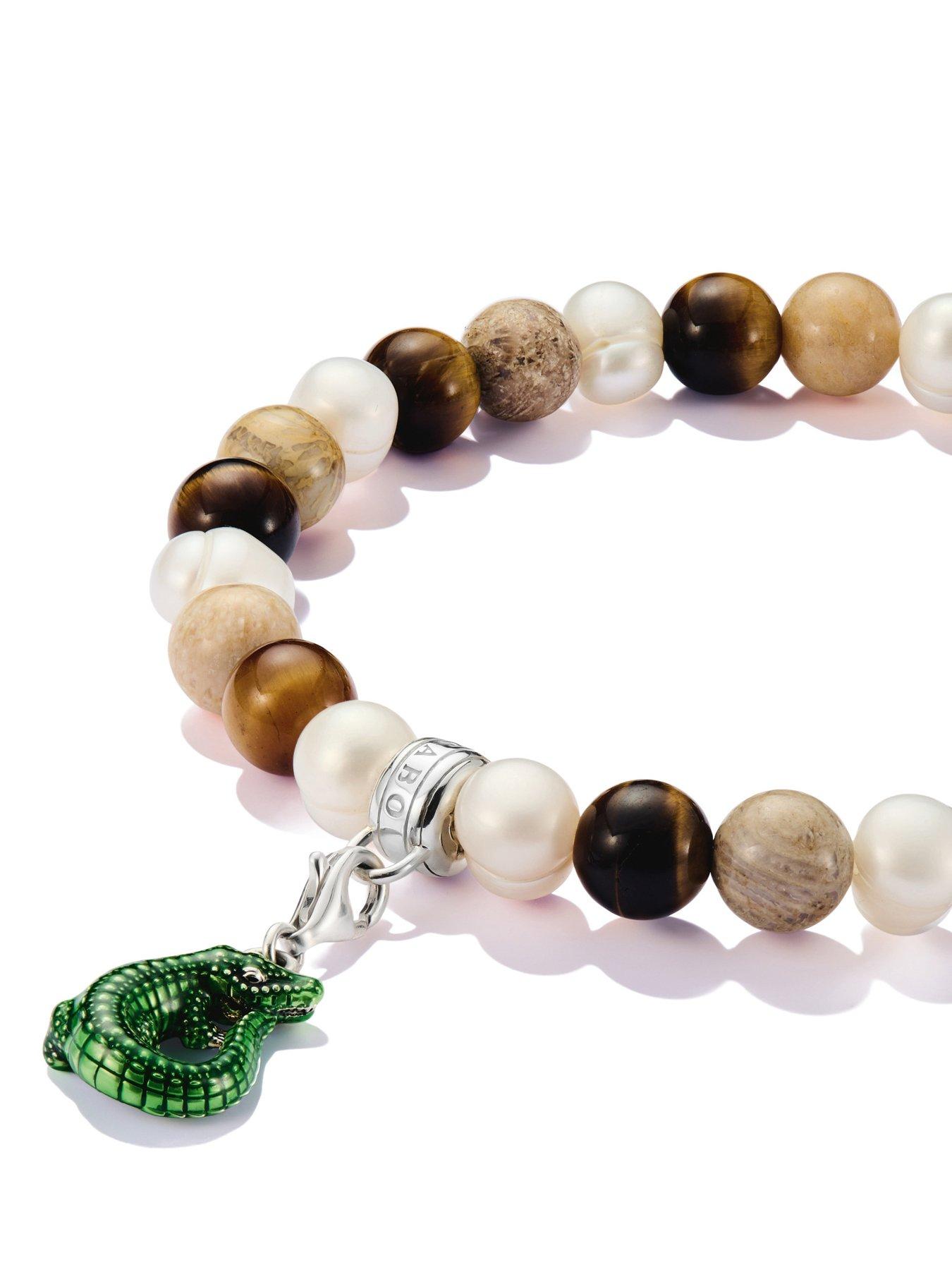 Image 2 of 2 of Thomas Sabo Bracelet With Daisy Jasper Beads - Multi
