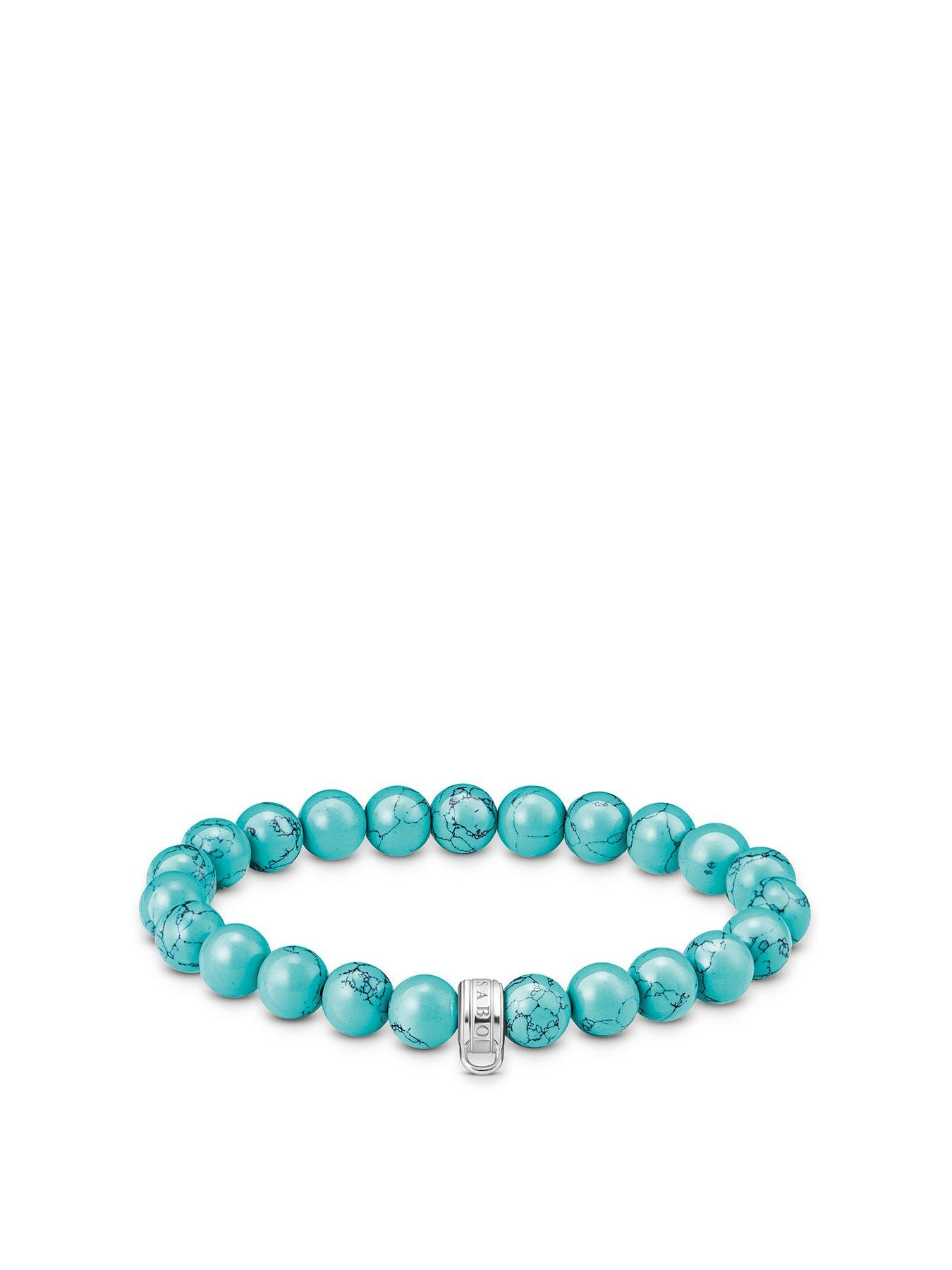 front image of thomas-sabo-charm-club-bead-bracelet-imitating-turquoise