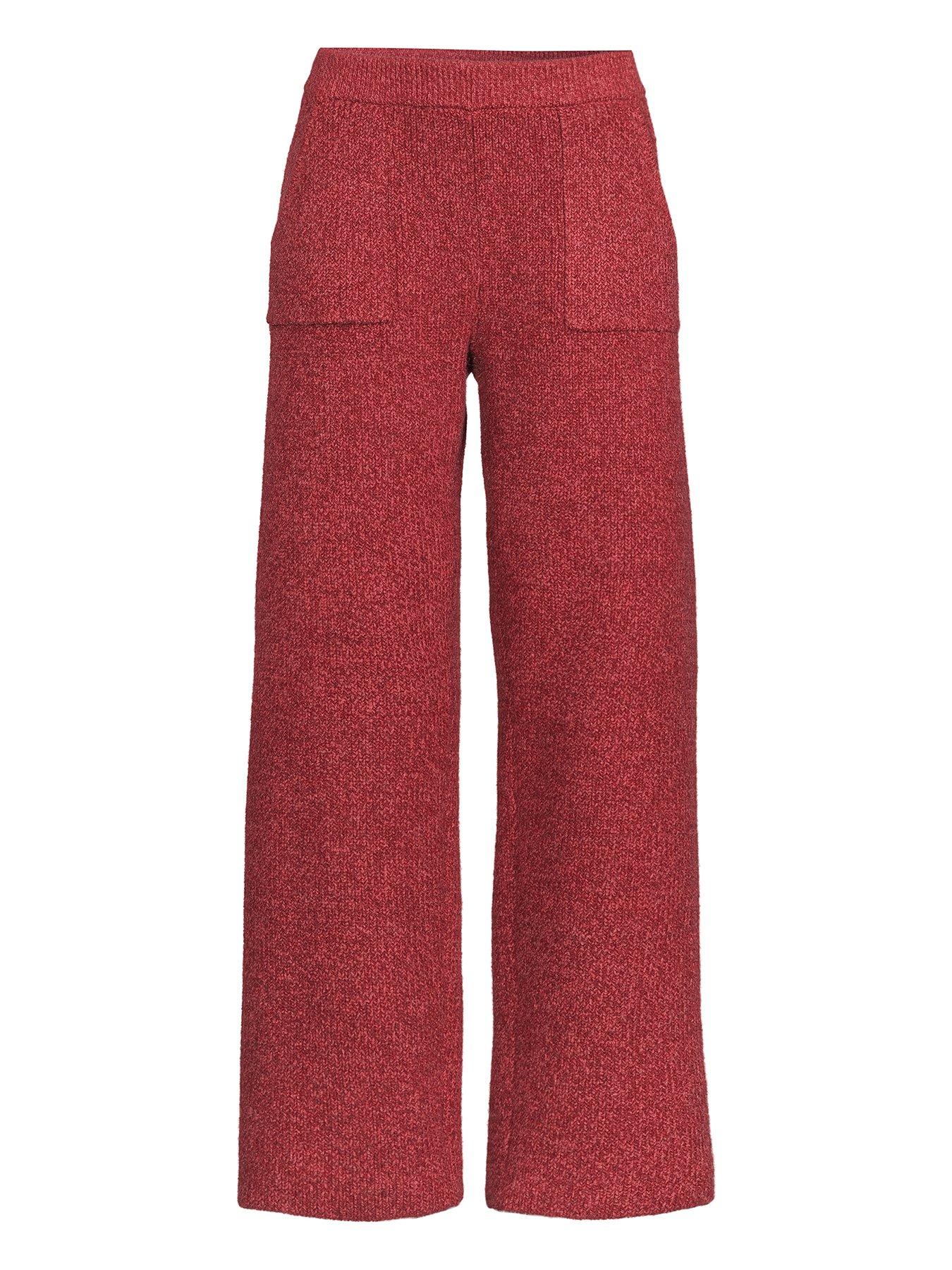  image of michelle-keegan-premium-chunky-twist-yarn-jogger-co-ord-red