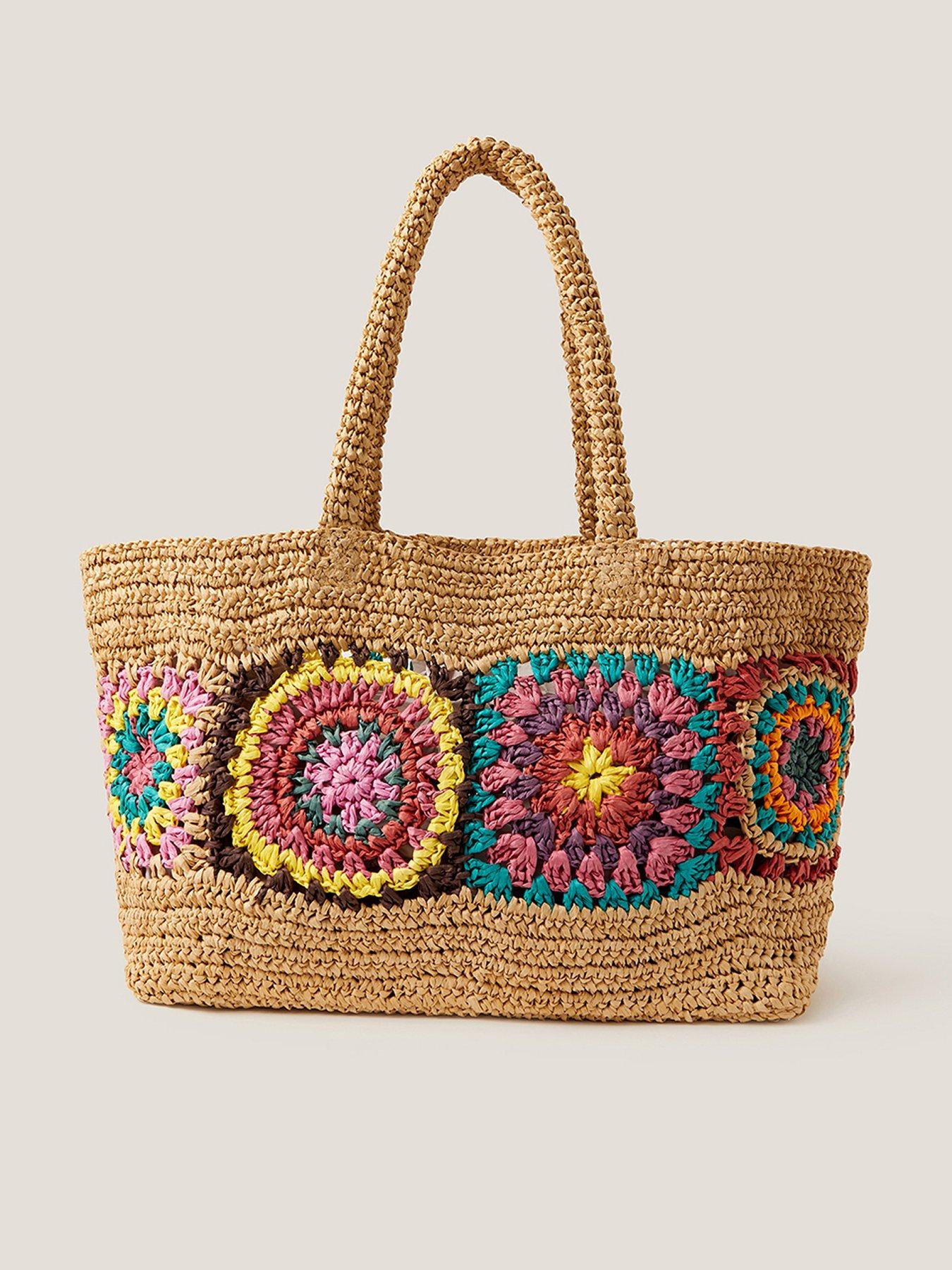 undefined Pippa Crochet Beach Bag - Natural