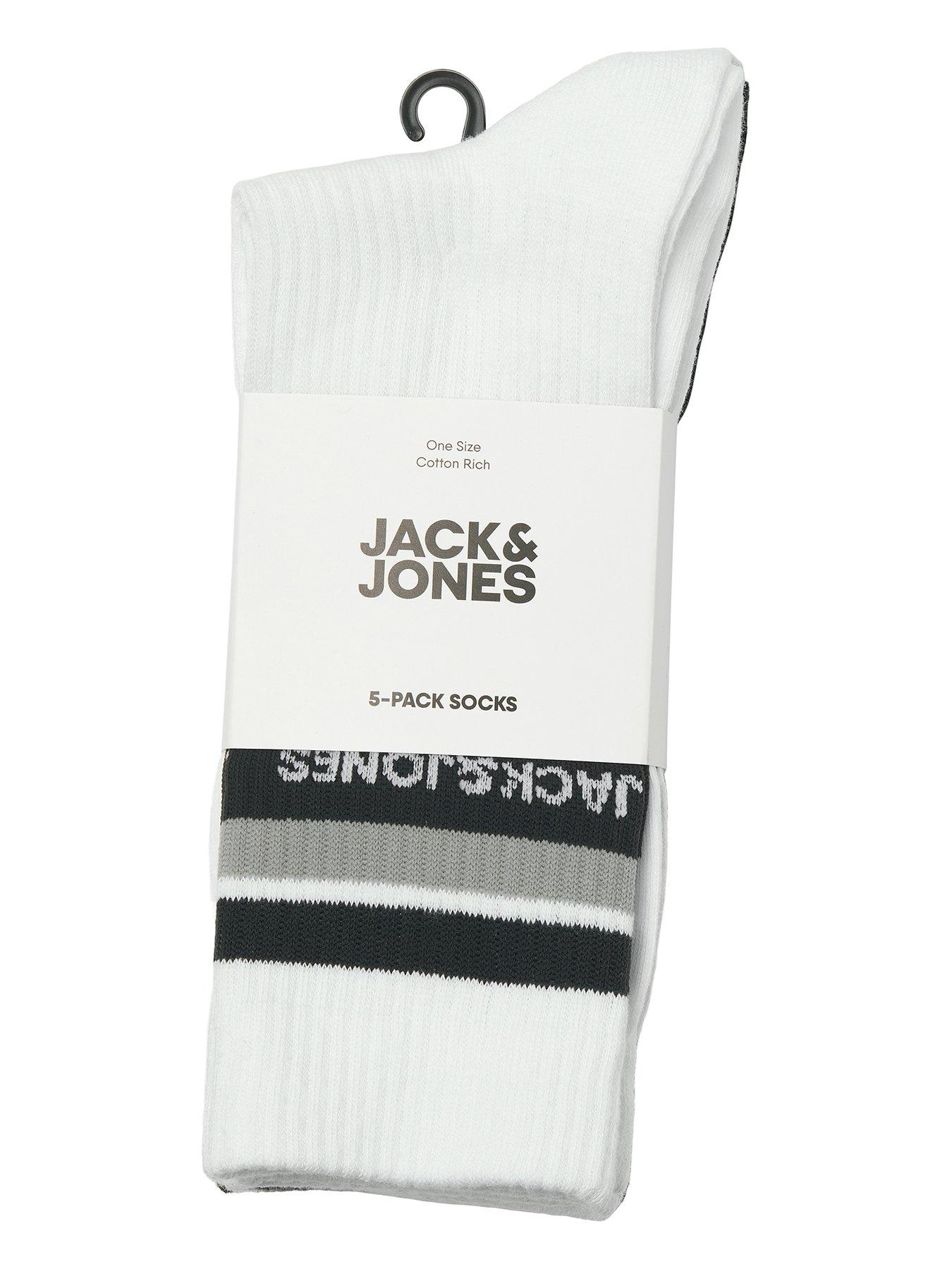 Image 2 of 2 of Jack & Jones Junior Boys Lucas 5 Pack Socks - Multi