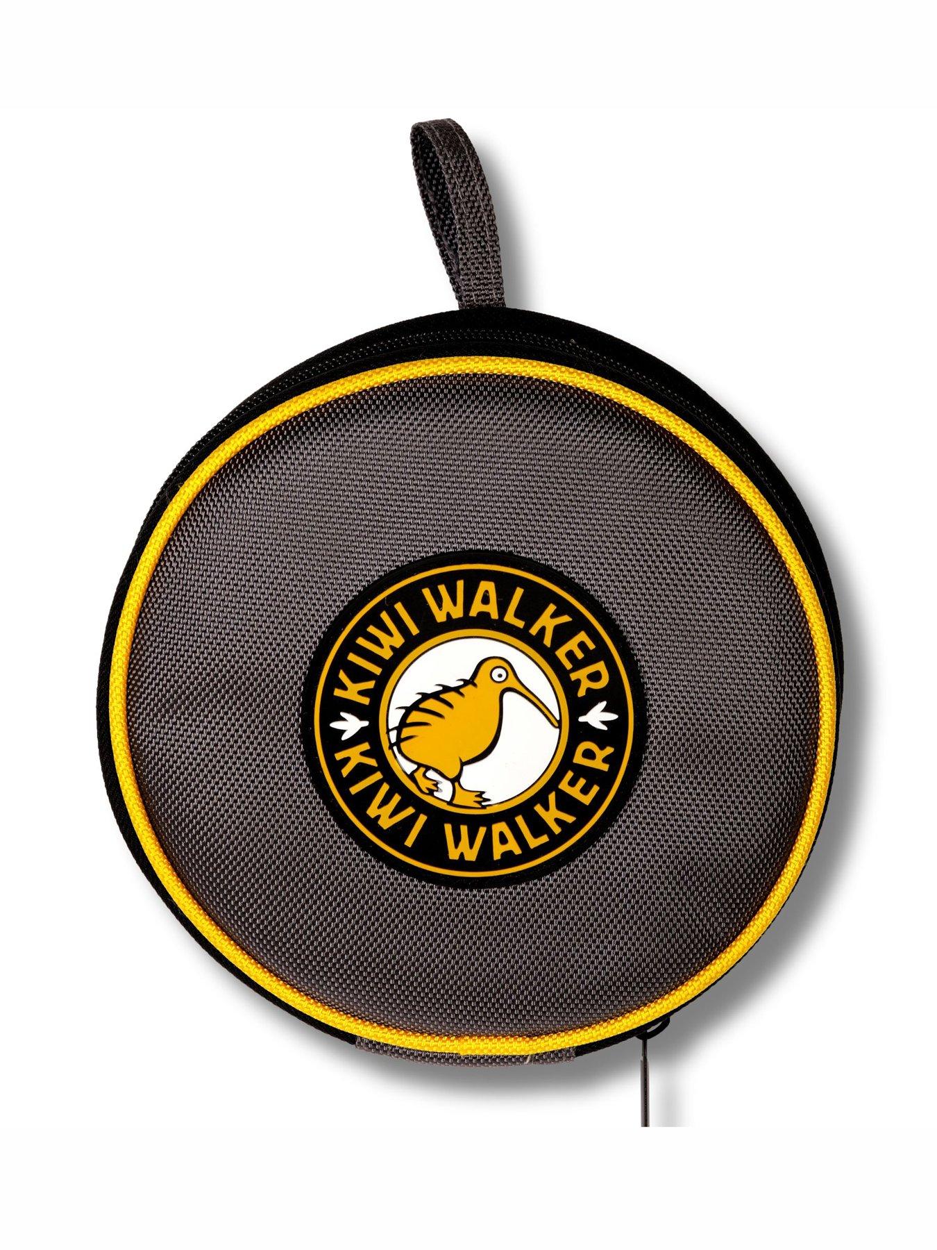  image of kiwi-walker-double-travel-bowl-slowfeeder-orange