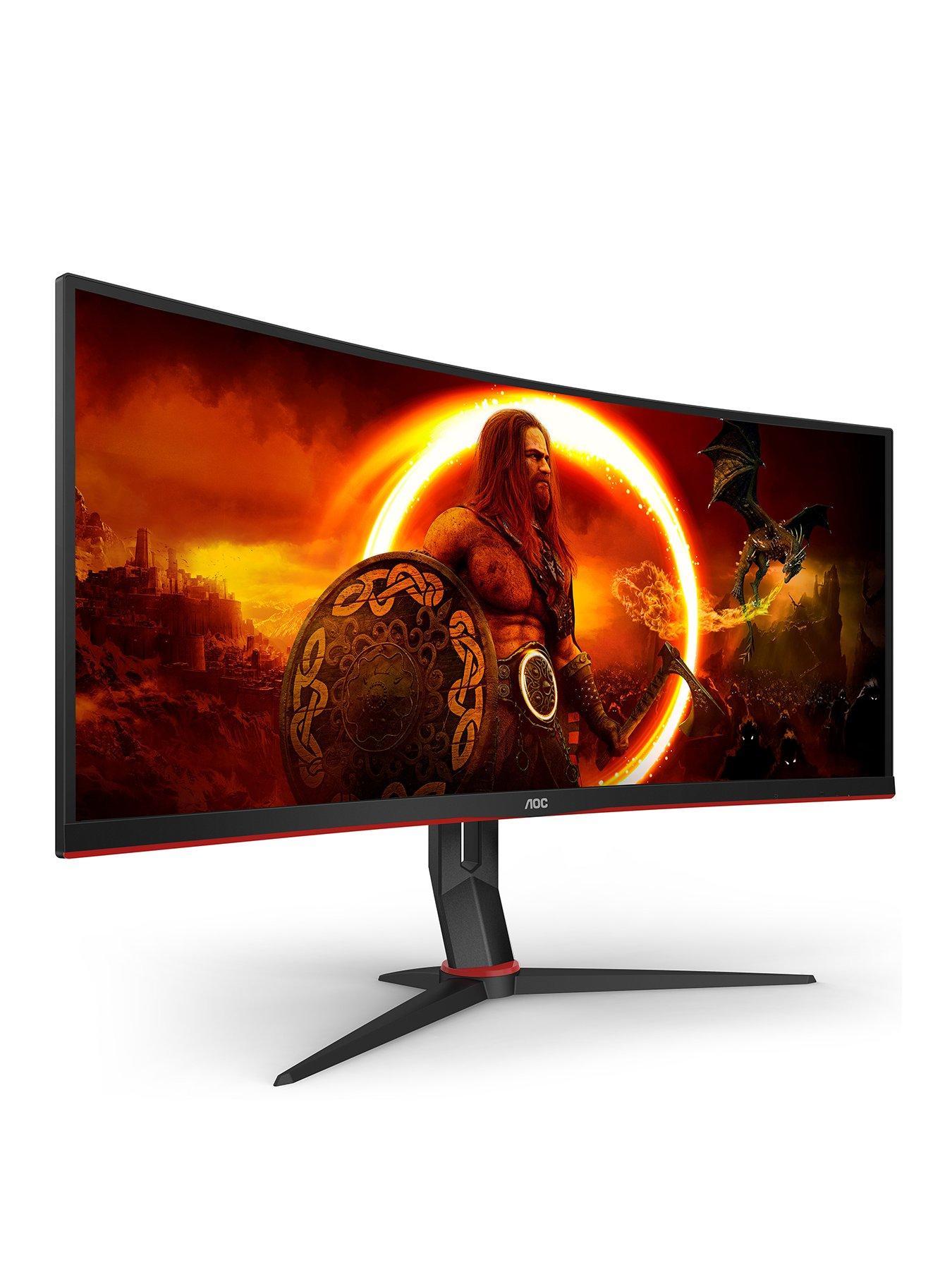 Image 3 of 6 of AOC CU34G2XP/BK 32in UWQHD (3440x1440) 180Hz Fast VA Gaming Monitor - Black