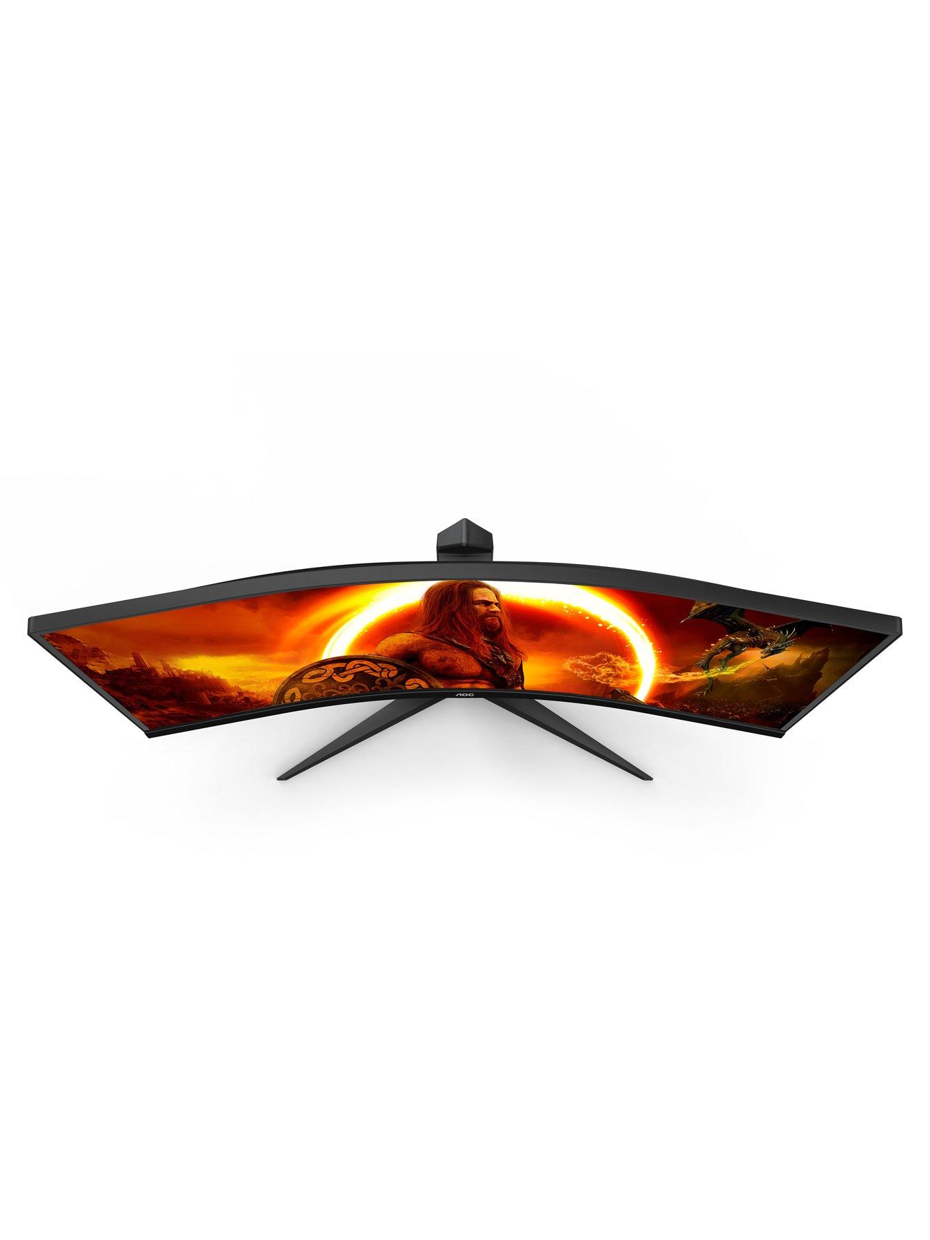 Image 4 of 6 of AOC CU34G2XP/BK 32in UWQHD (3440x1440) 180Hz Fast VA Gaming Monitor - Black