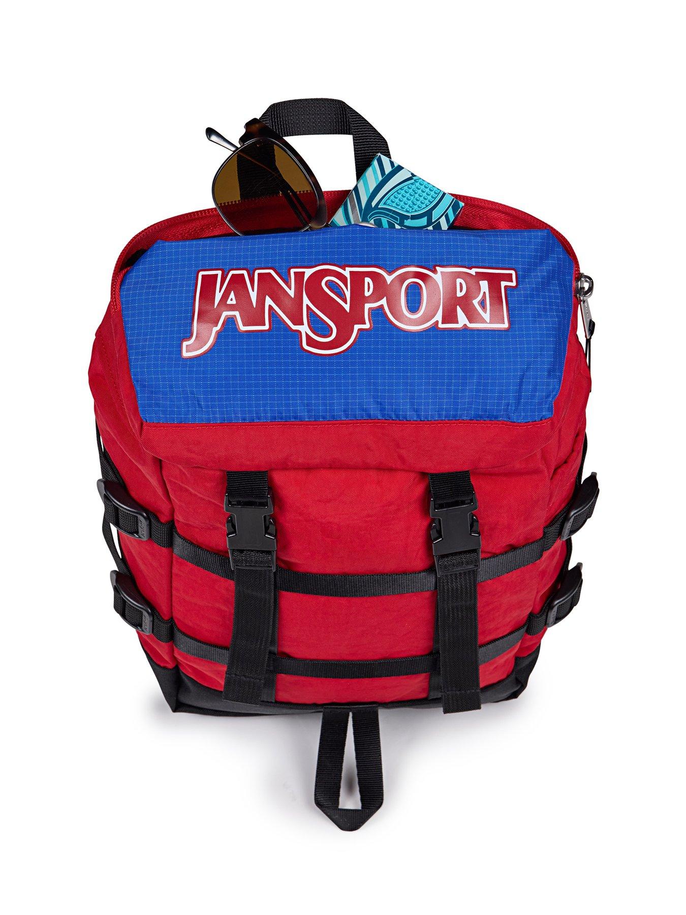 JanSport Mini Skip Backpack - Red/Blue | Littlewoods