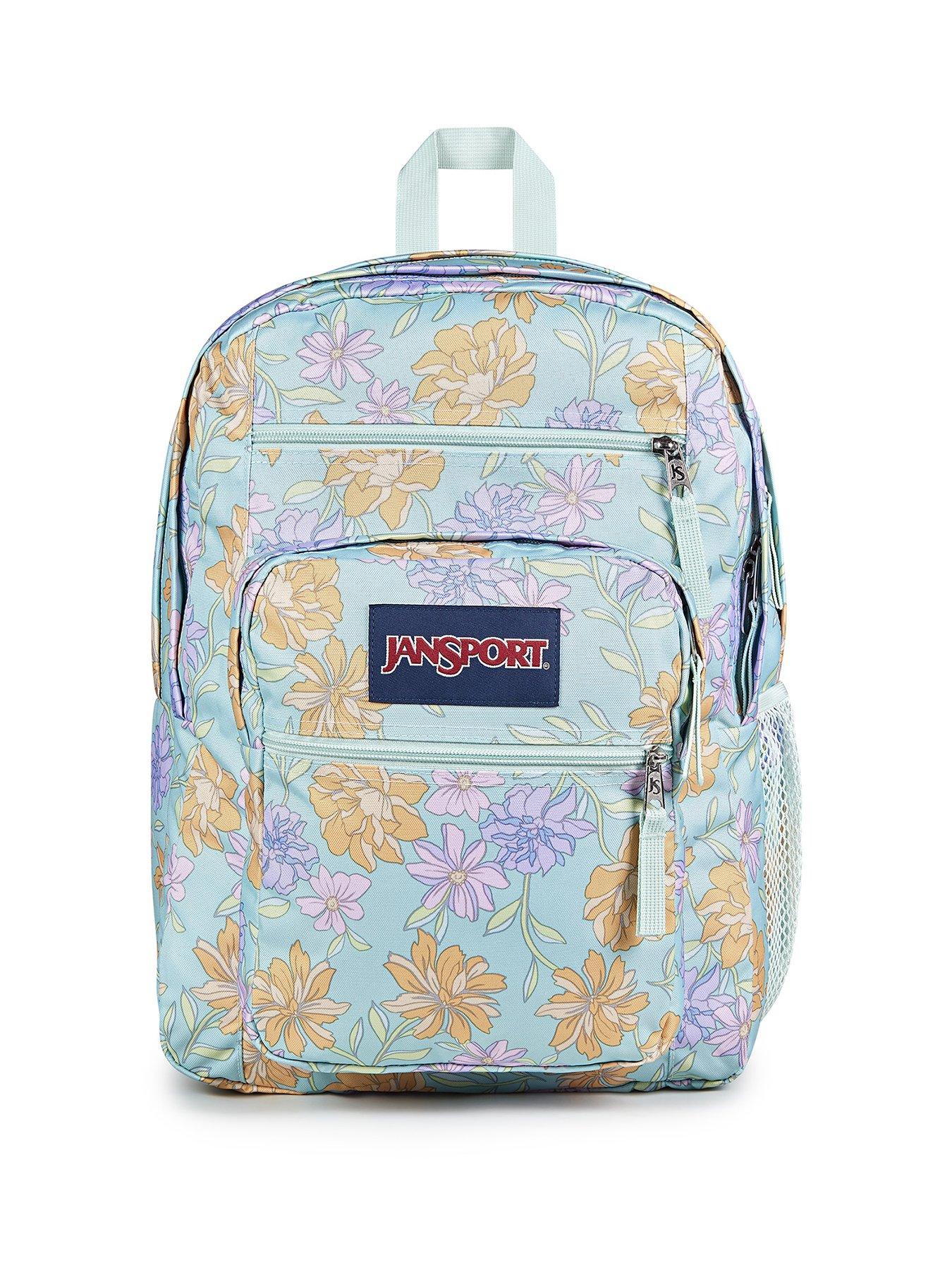 Image 2 of 7 of JanSport Big Student FADED FLORAL FRESH MINT Backpack