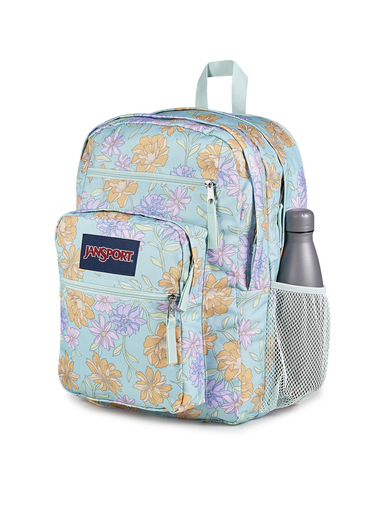 Image 4 of 7 of JanSport Big Student FADED FLORAL FRESH MINT Backpack