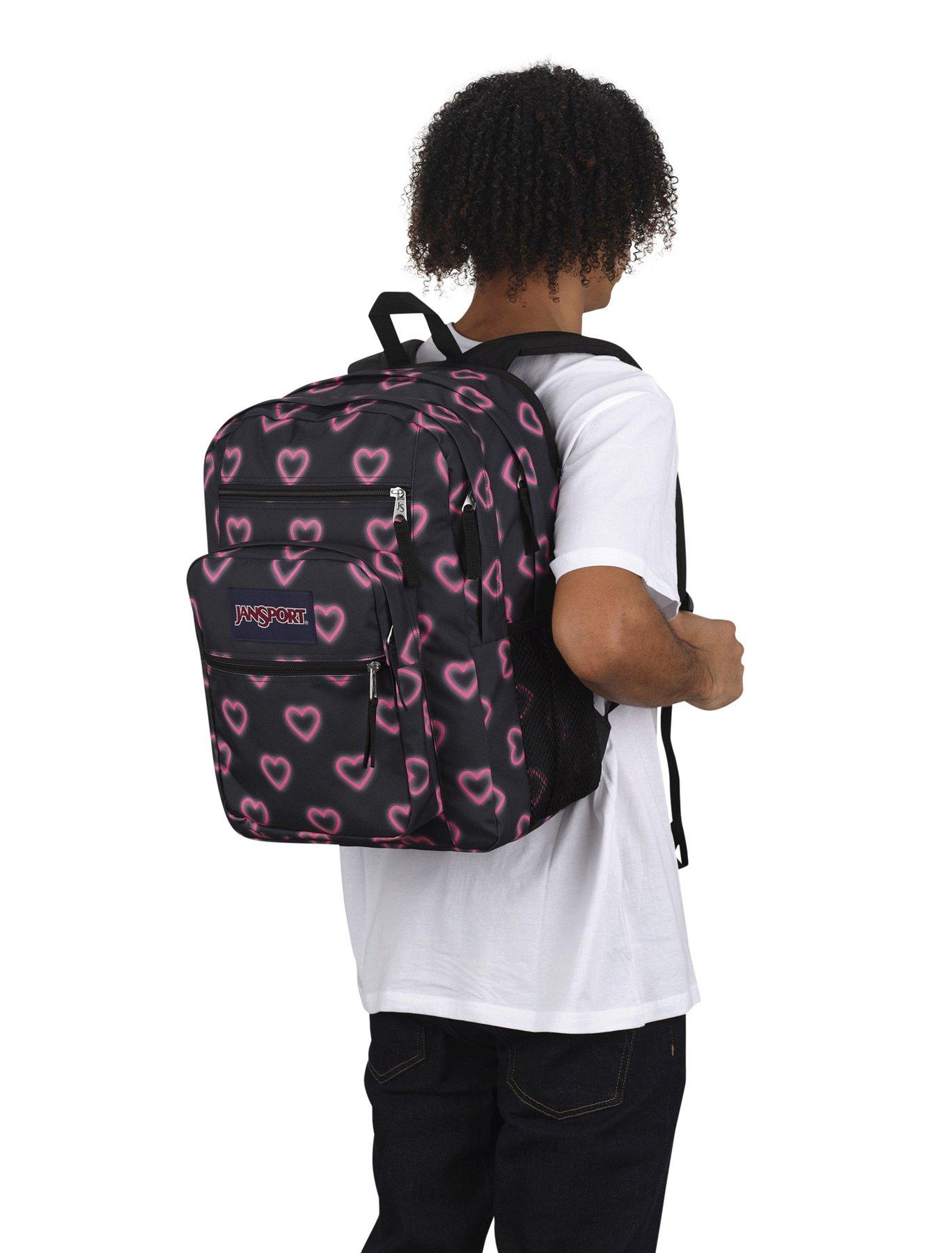 undefined Big Student HAPPY HEARTS BLACK Backpack