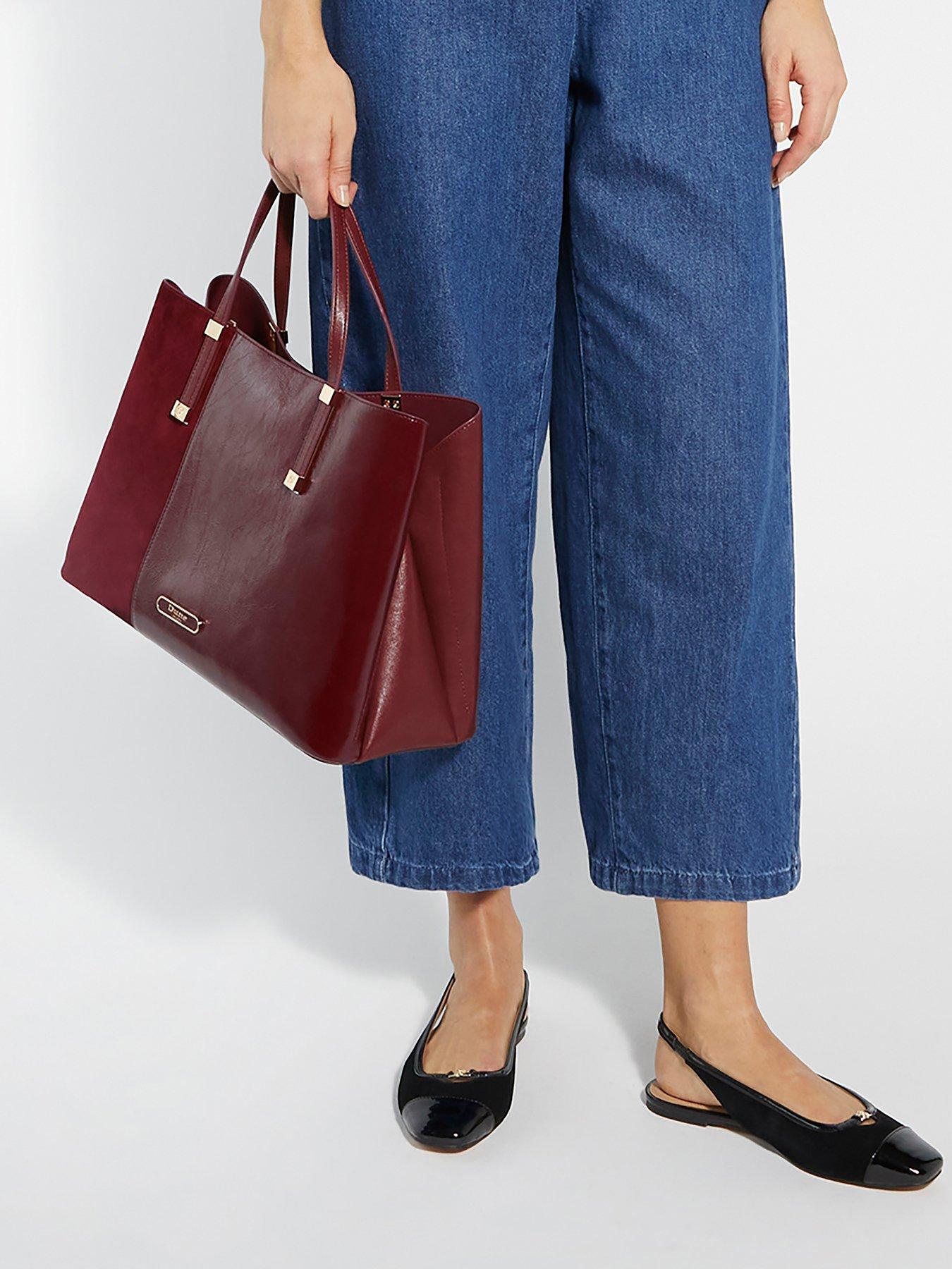 undefined Dorry P Textured Tote Bag - Burgundy