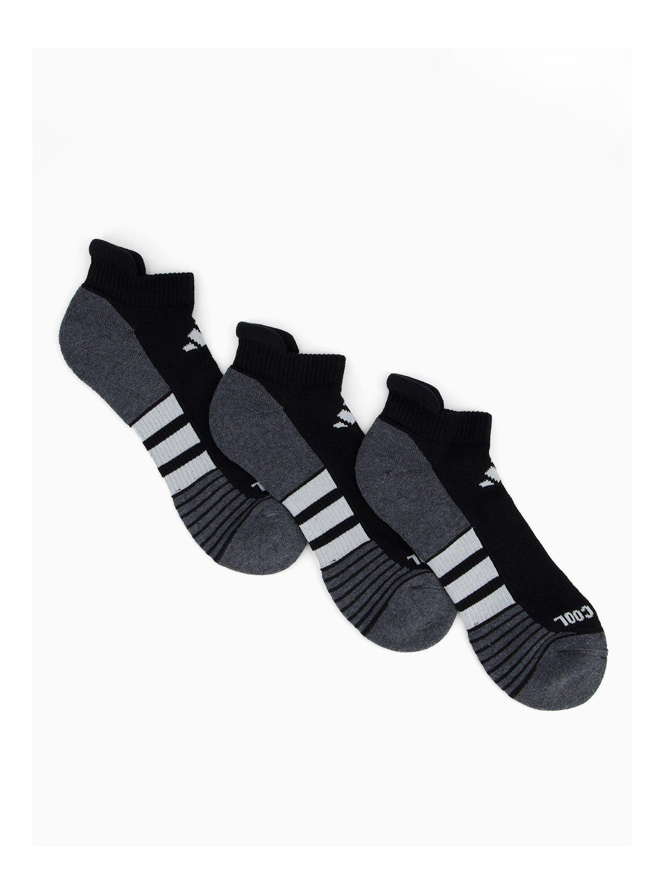 undefined Unisex Performance Climacool Cushioned Low Socks 3 Pairs - Black