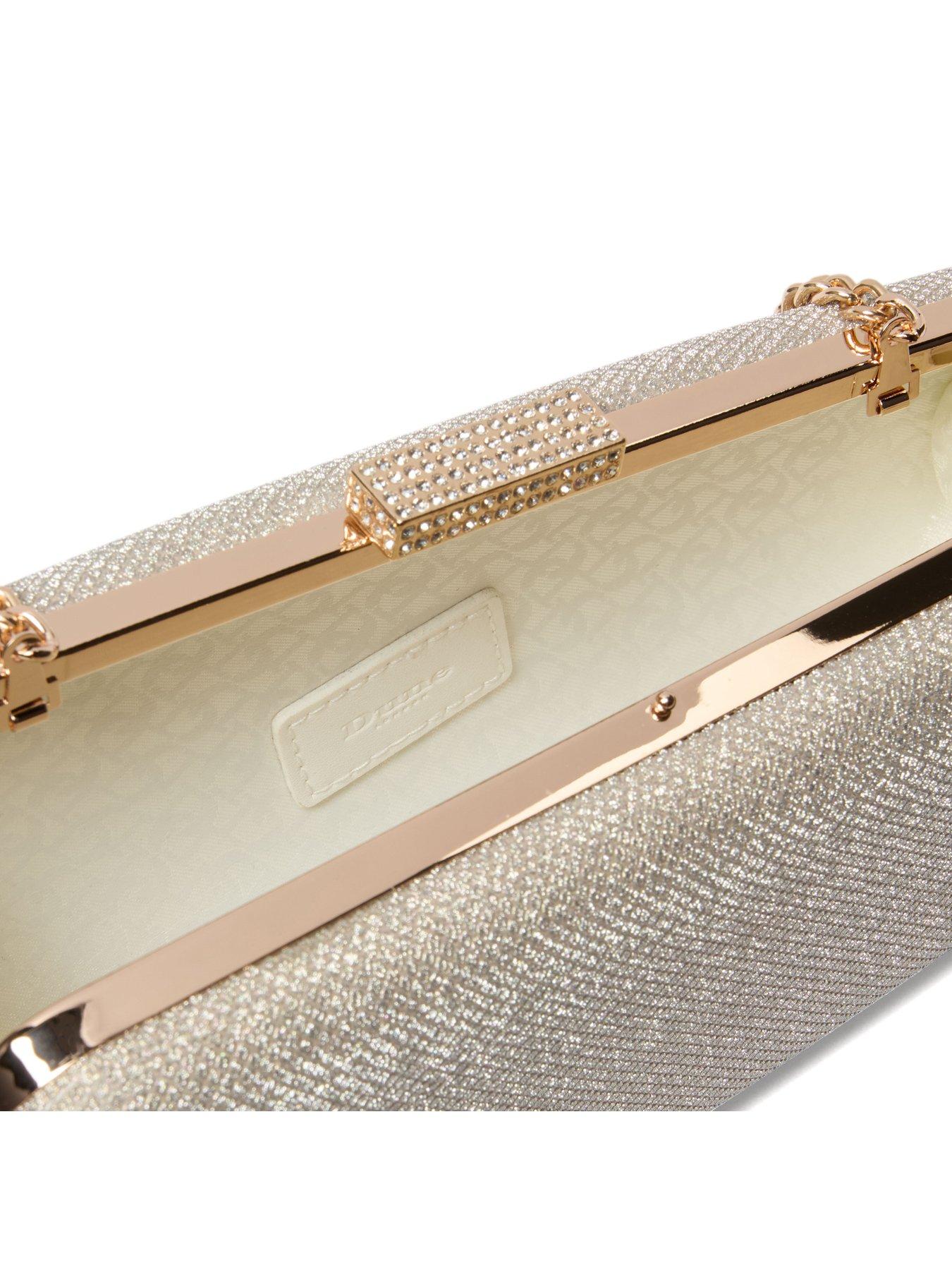 Image 4 of 4 of Dune London Balancing Asymmetric Clutch Bag - Gold