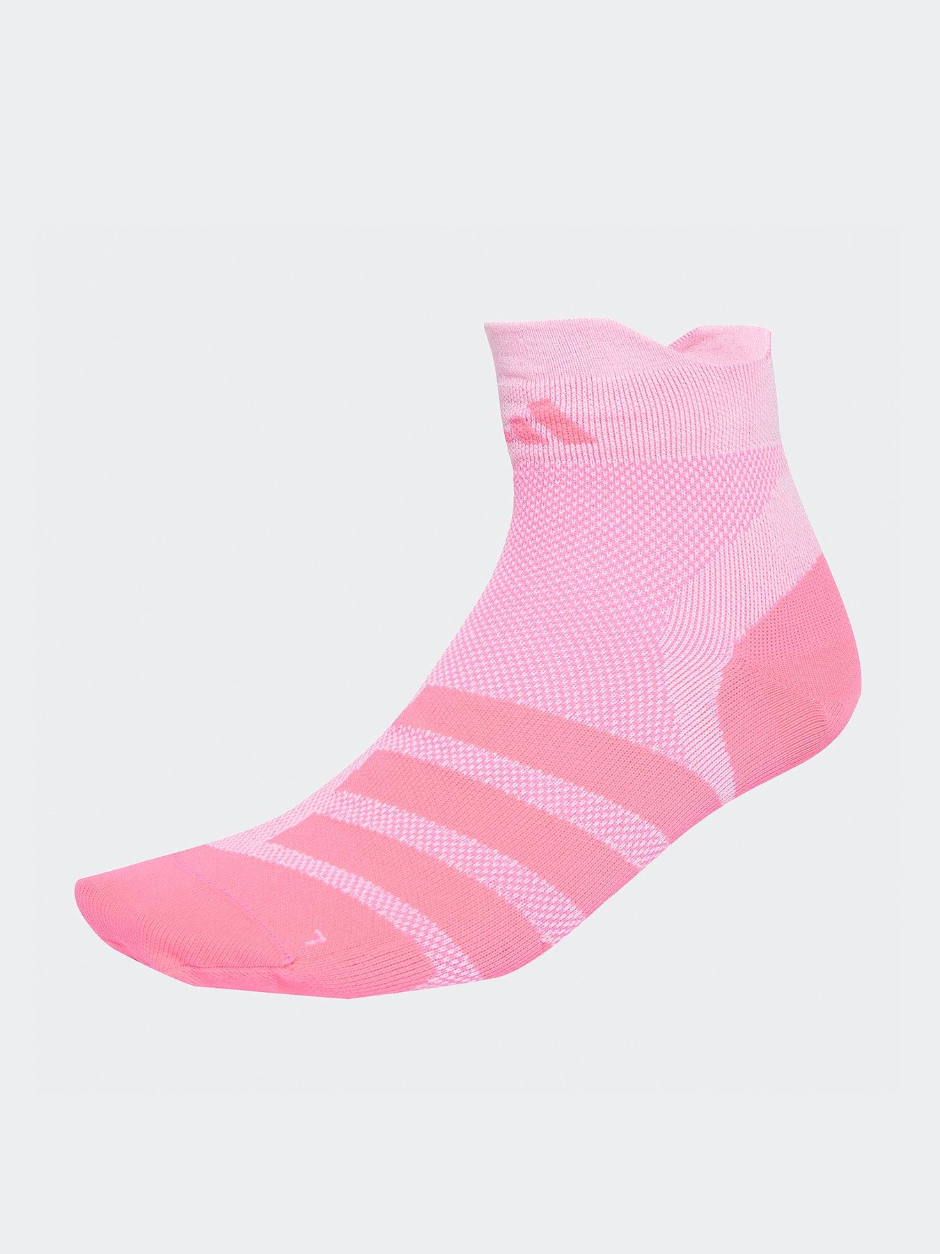 Image 1 of 4 of adidas Unisex Running Adizero Socks 1 Pair - Pink