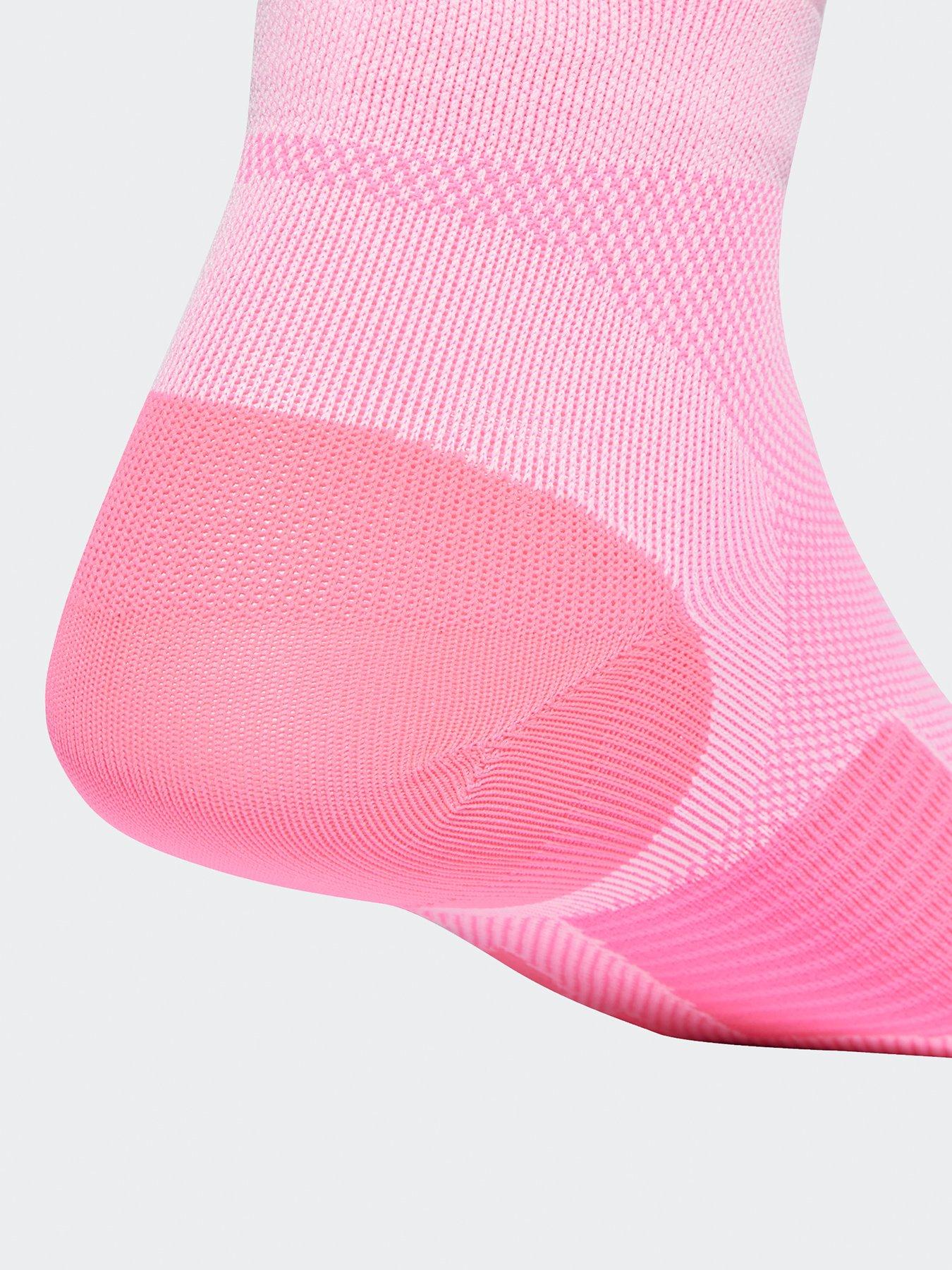 Image 4 of 4 of adidas Unisex Running Adizero Socks 1 Pair - Pink