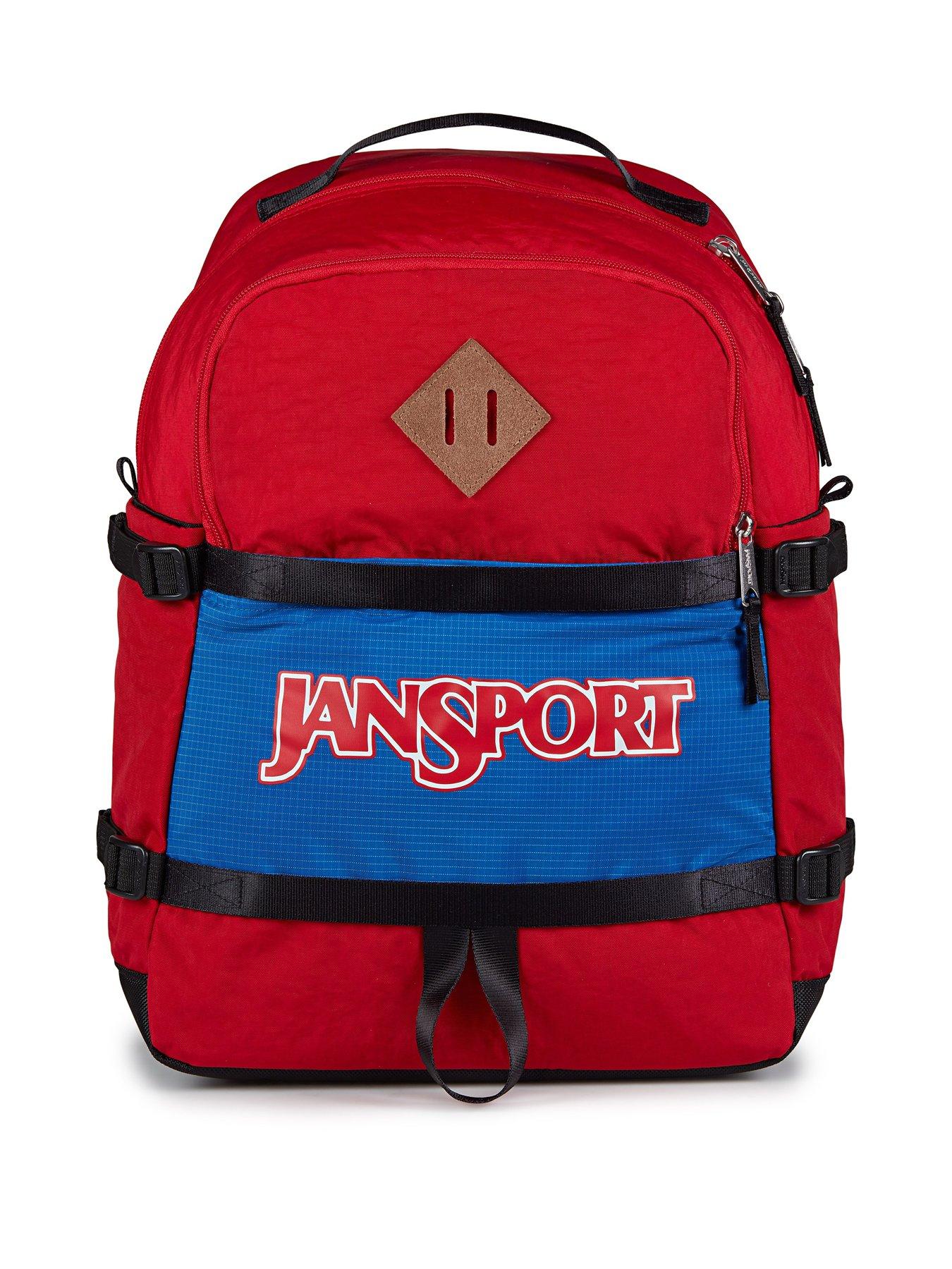 JanSport Small Seattle Pack Red Tape Backpack  Red