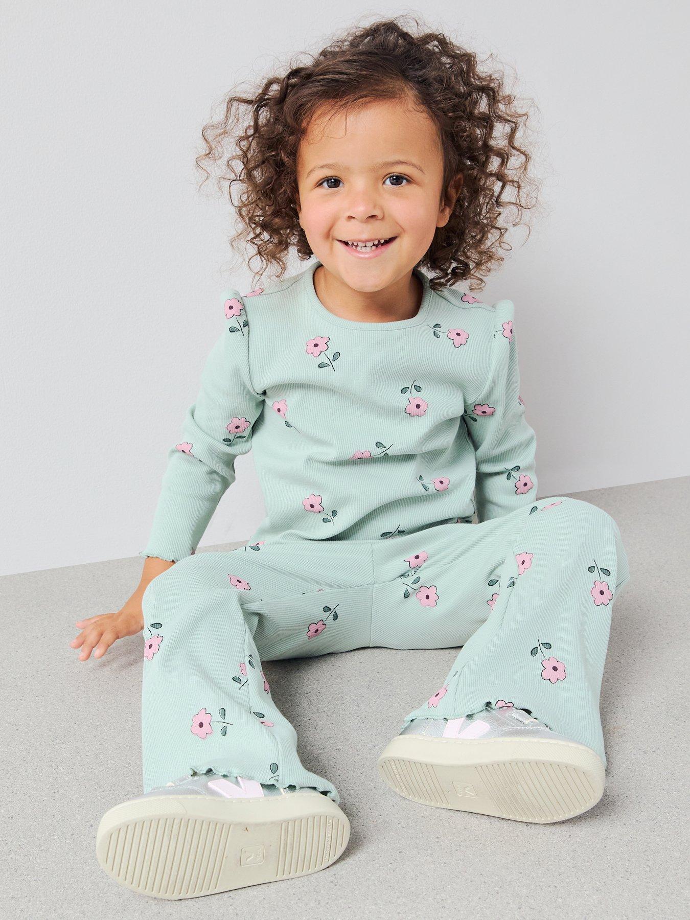  image of the-very-collection-girls-knitted-rib-top-and-leggings-with-knitted-sleeveless-jumper-3-piece-set-print