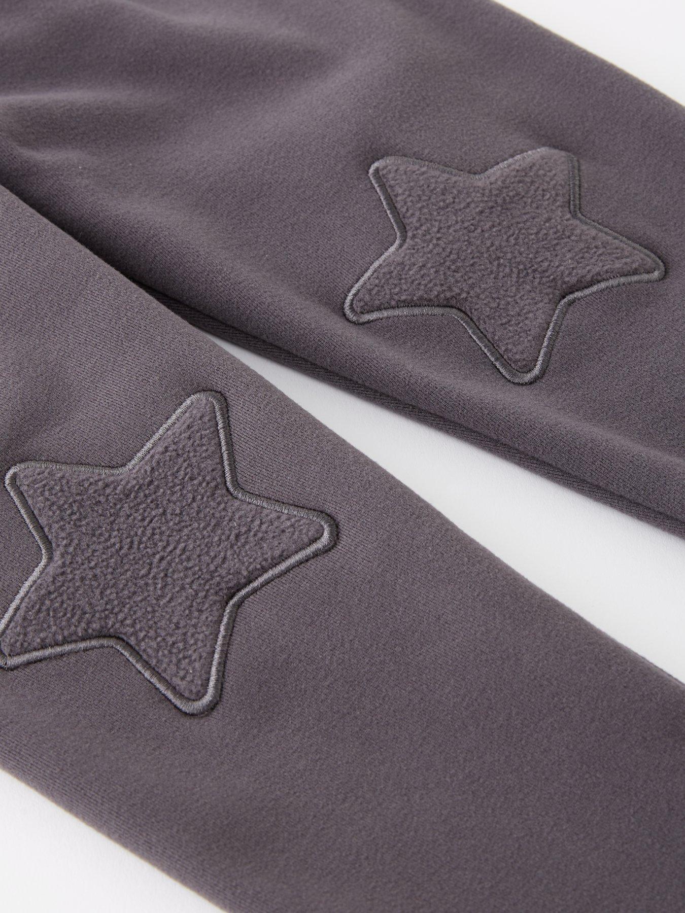 Image 3 of 4 of V by Very Girls Fleece Lined Leggings - Charcoal