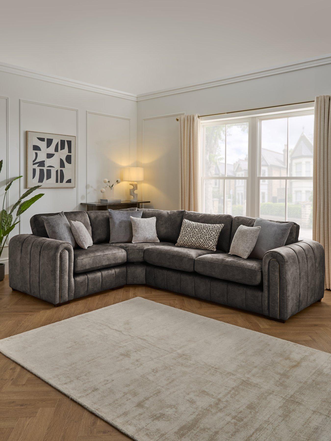 The Very Collection Amara Left Hand Double Arm Corner Group Sofa - Made to Order in the UK