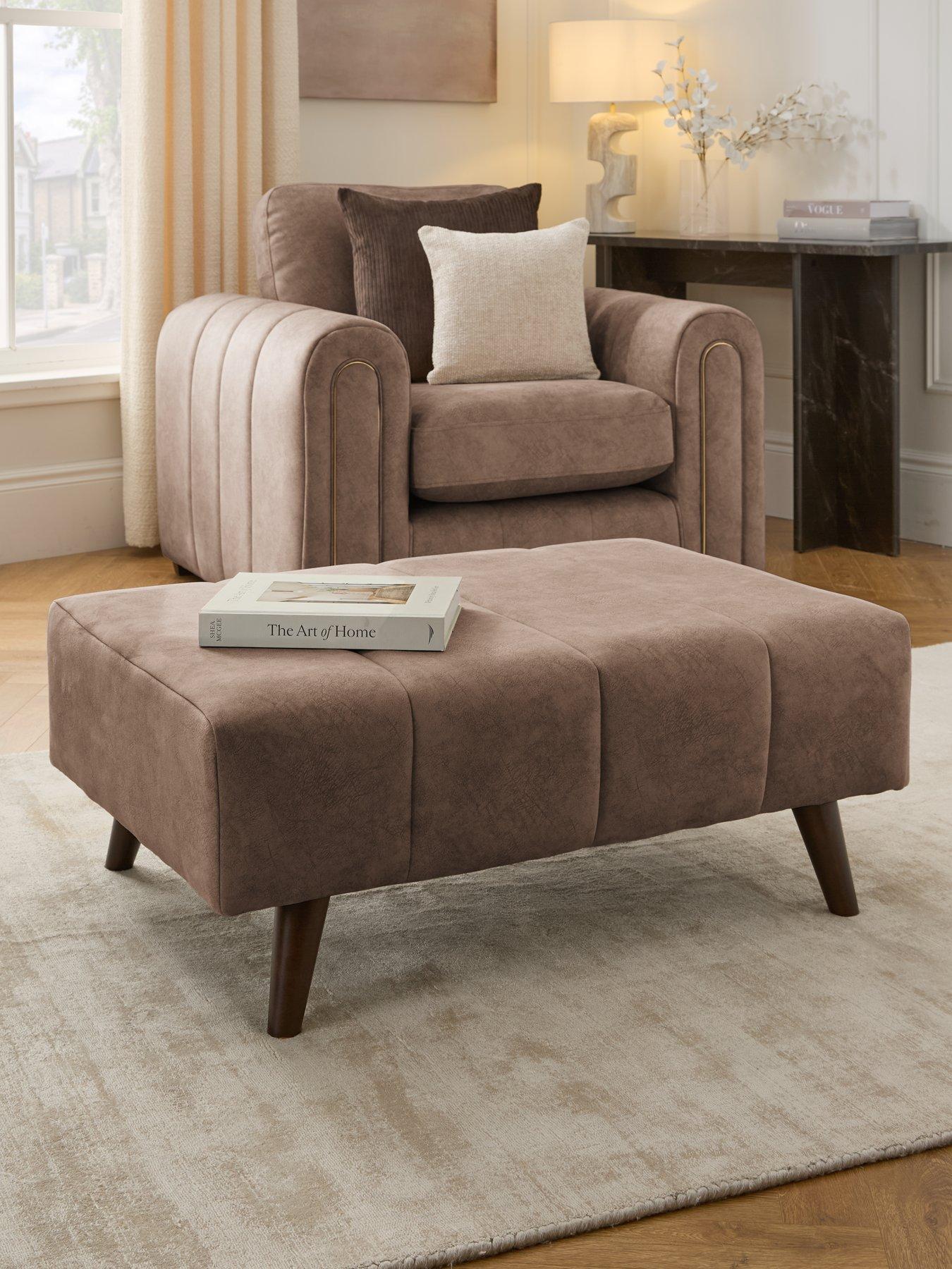 Image 1 of 7 of Very Home Amara Footstool&nbsp;- Made to Order in the UK
