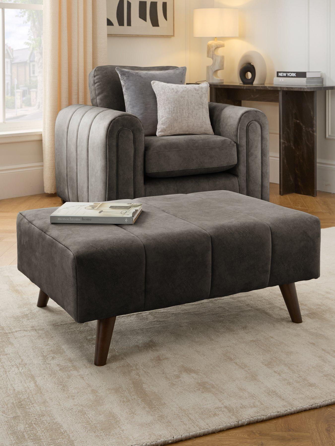 The Very Collection Amara Footstool - Made to Order in the UK
