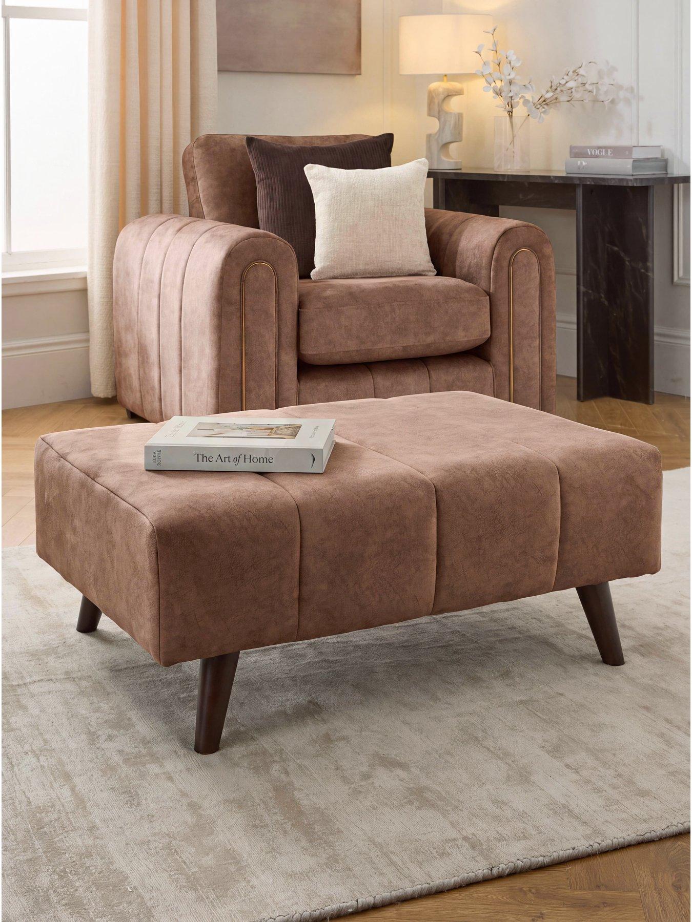The Very Collection Amara Footstool - Made to Order in the UK