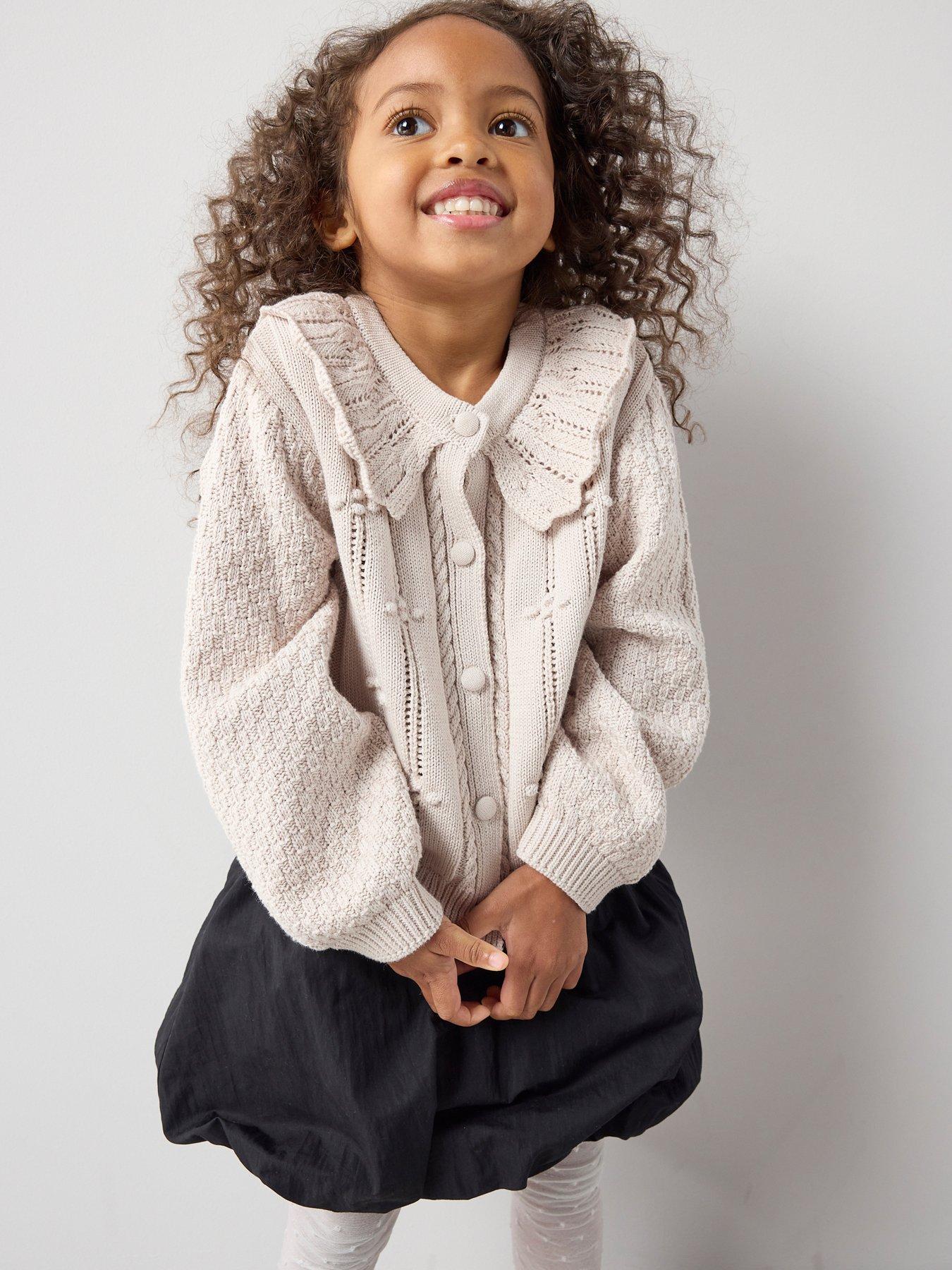 the-very-collection-girls-oversized-collar-knitted-cardigan-cream