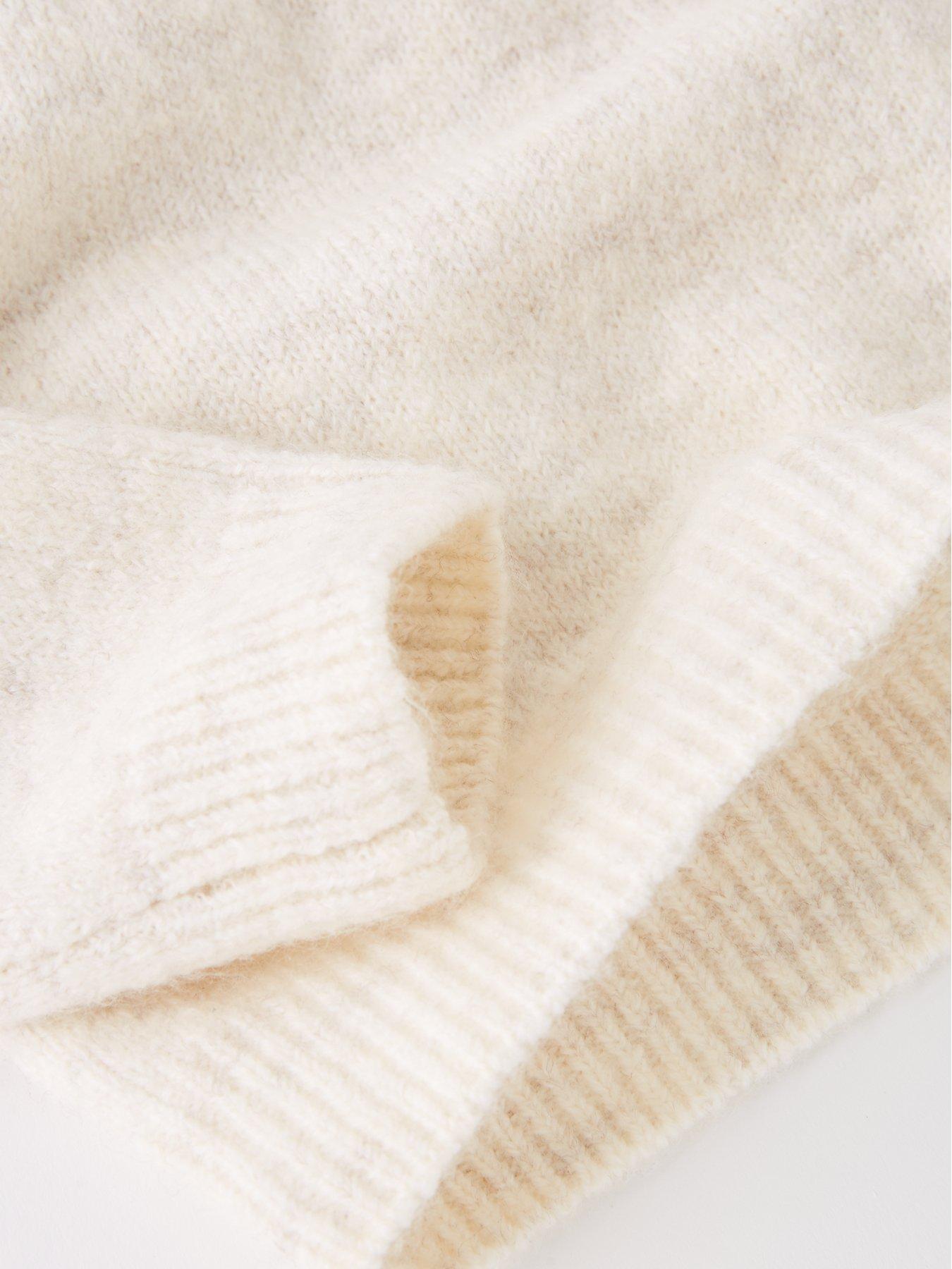 Image 4 of 4 of The Very Collection Girls 3D Fairisle Knitted Jumper - Cream