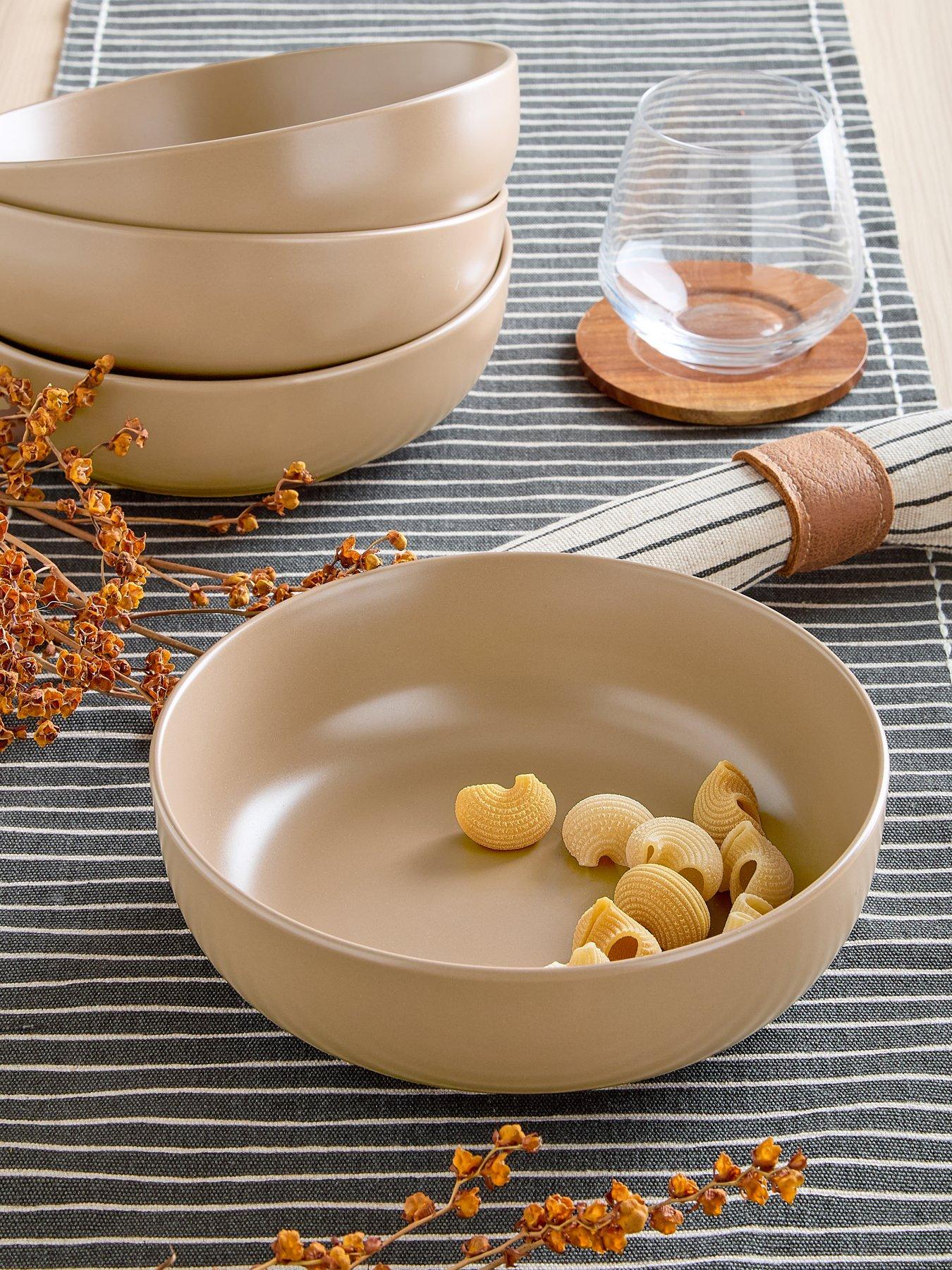 The Very Collection Mushroom Set Of 4 Saintes Pasta Bowls