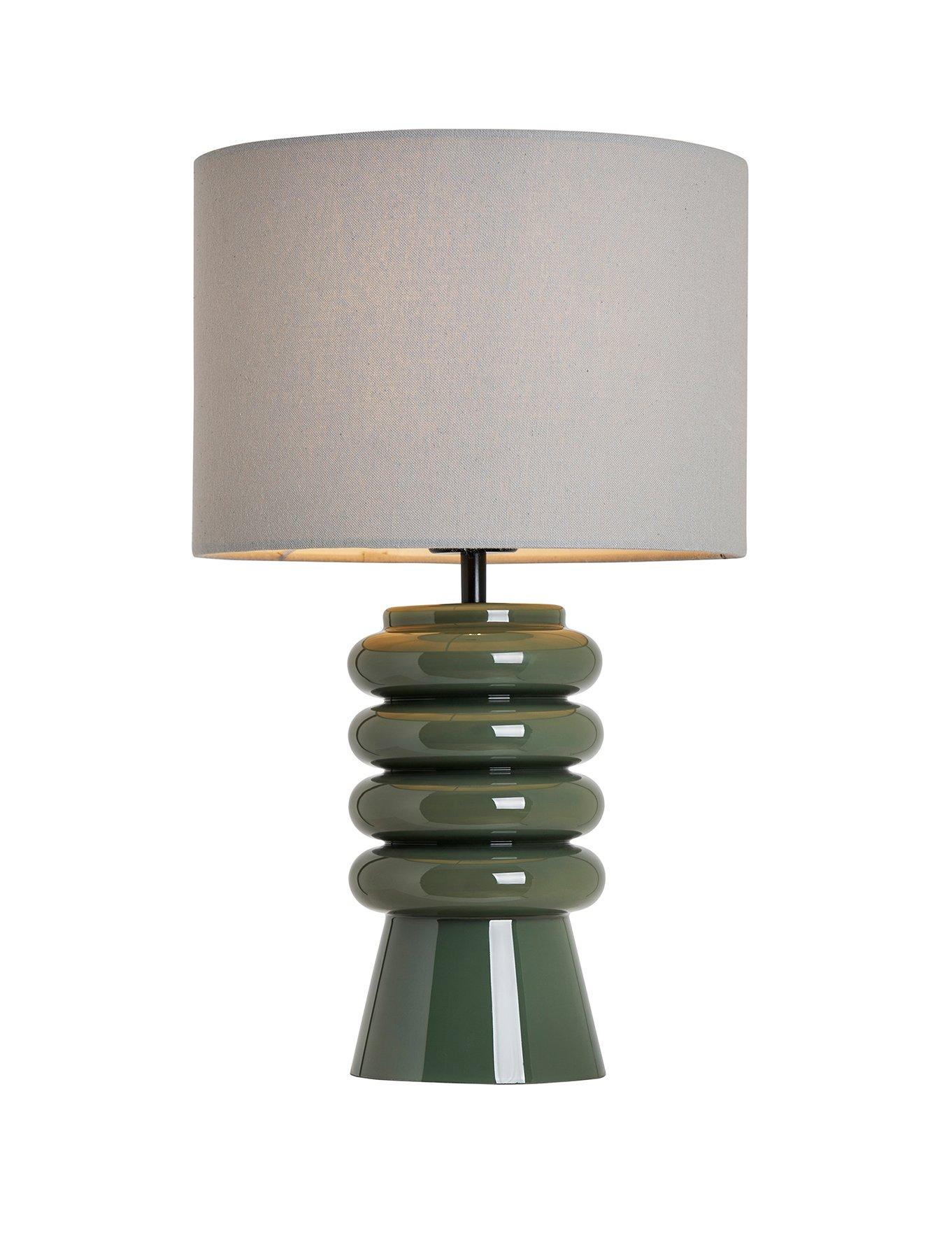  image of bhs-rahya-ribbed-glass-table-lamp