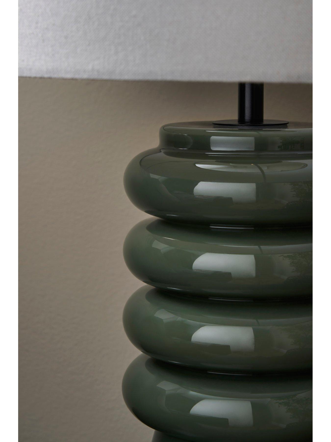  image of bhs-rahya-ribbed-glass-table-lamp