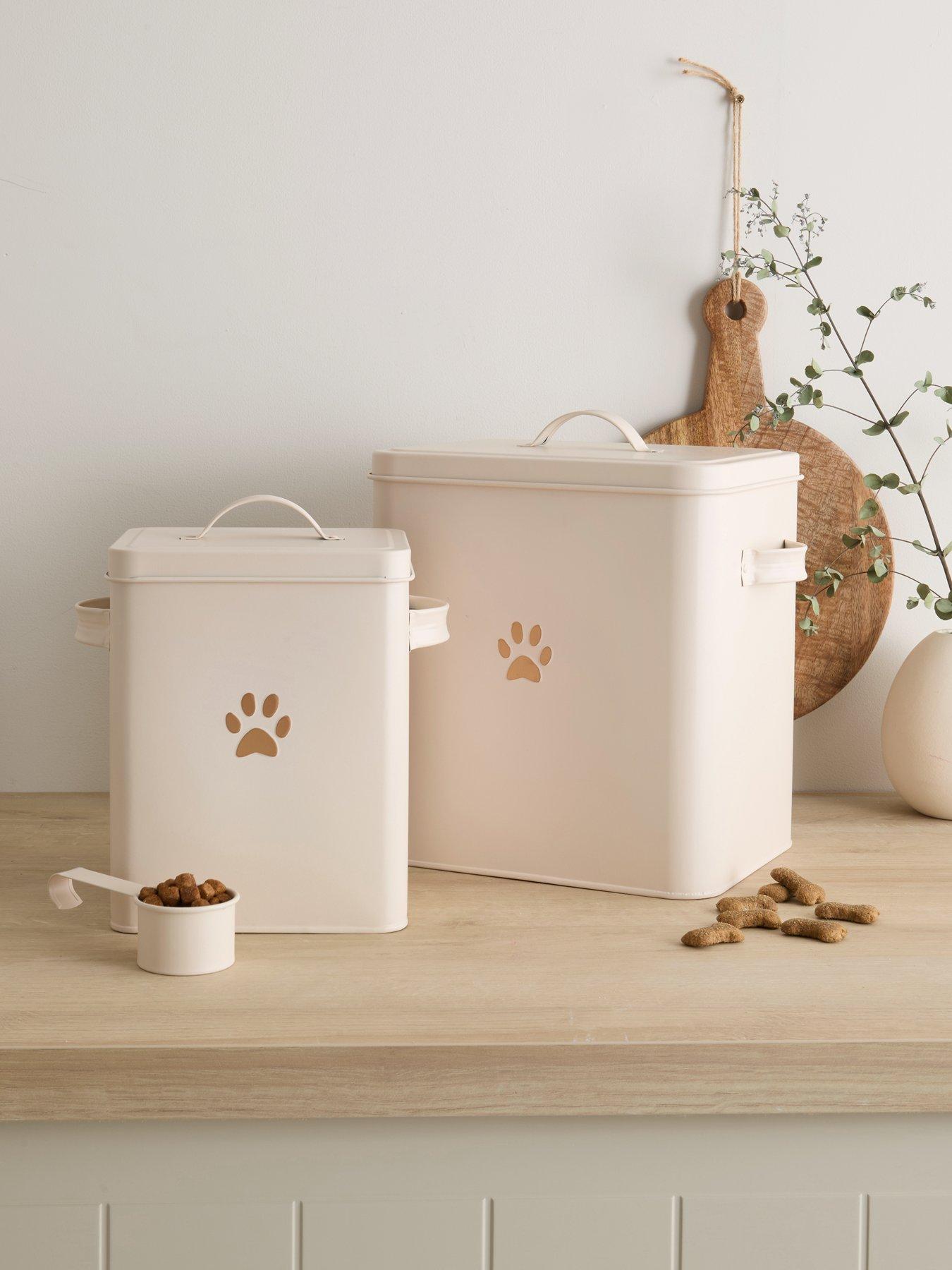  image of michelle-keegan-home-set-of-2-pet-treat-storage-with-scoop
