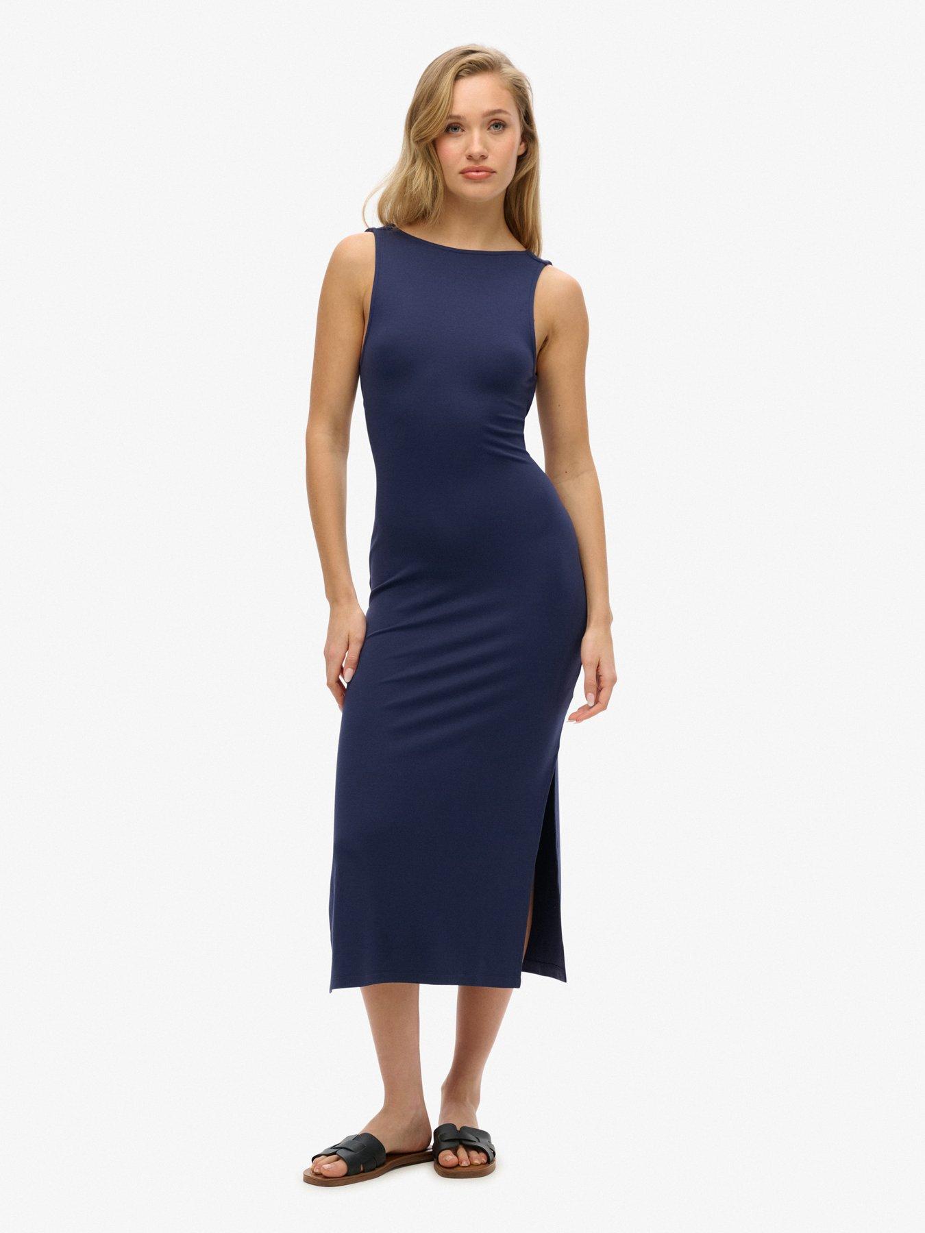 superdry-jersey-twist-back-midi-dress-blue