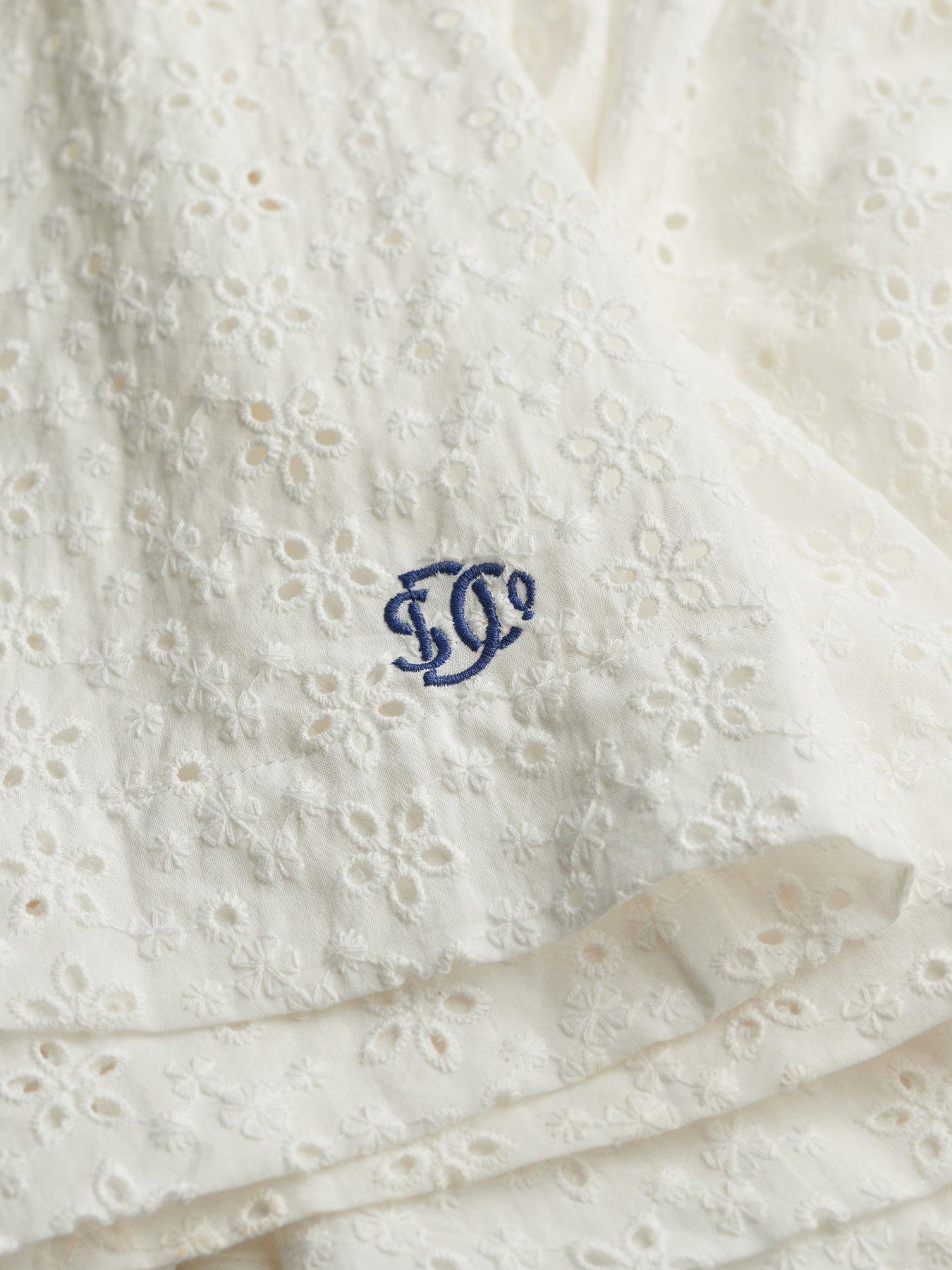  image of superdry-broderie-cami-mini-dress-white