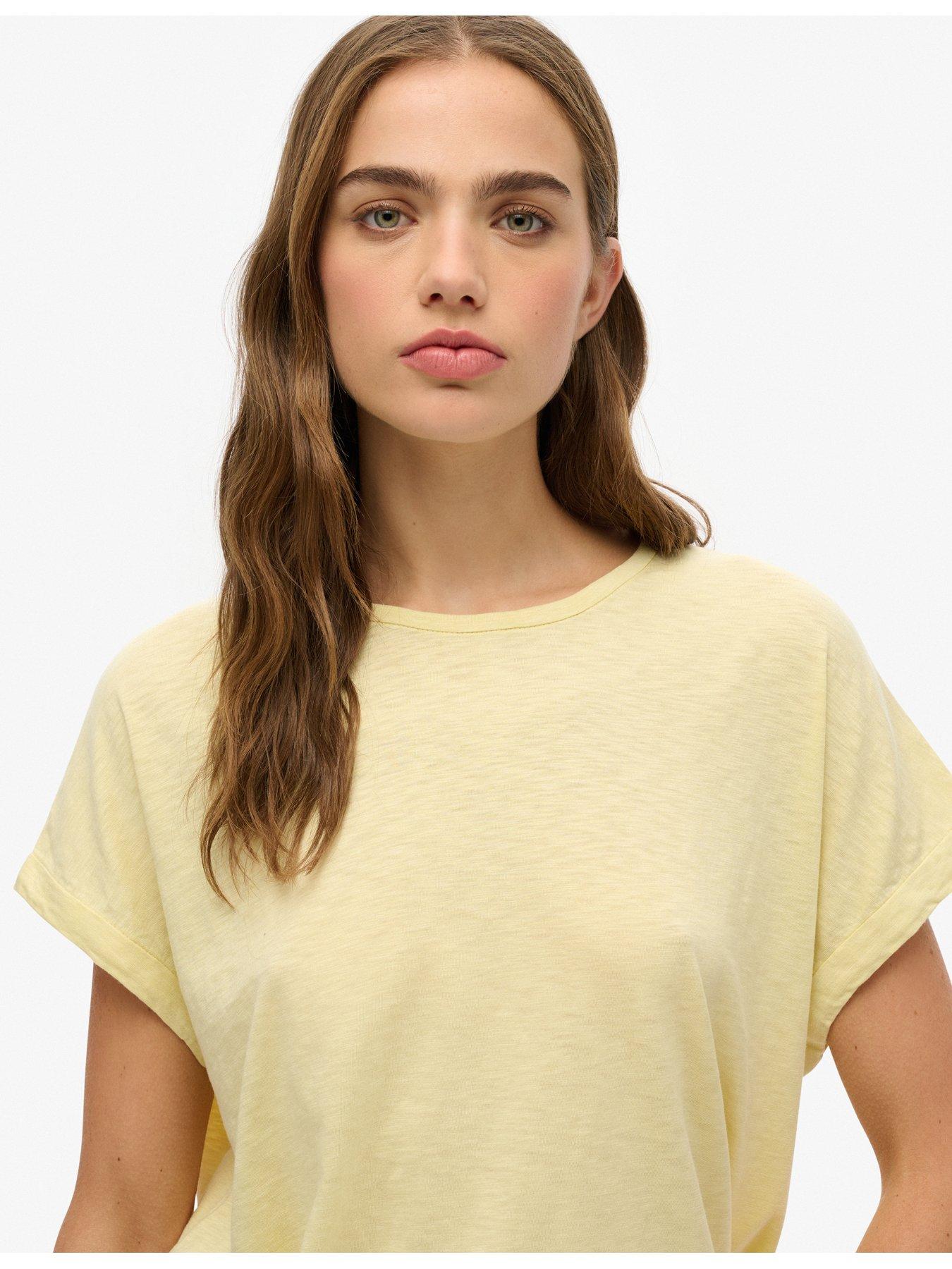  image of superdry-studios-loose-t-shirt-yellow