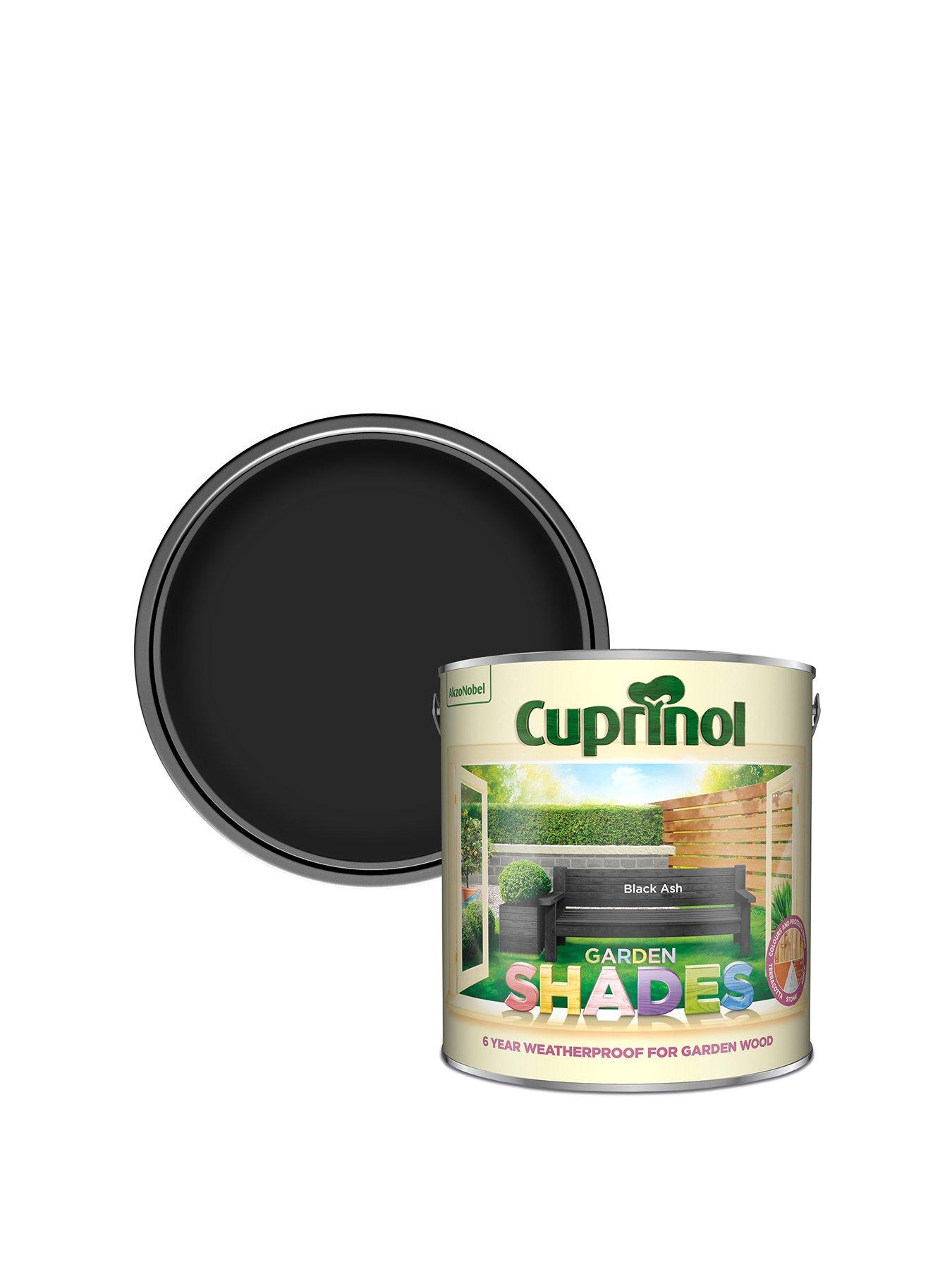  image of cuprinol-garden-paint-shades-black-ash-25l