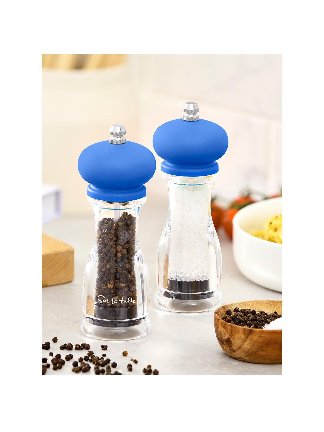 Image 1 of 6 of Sur La Table 2pc Classic Salt and Pepper Mill Set- Blue