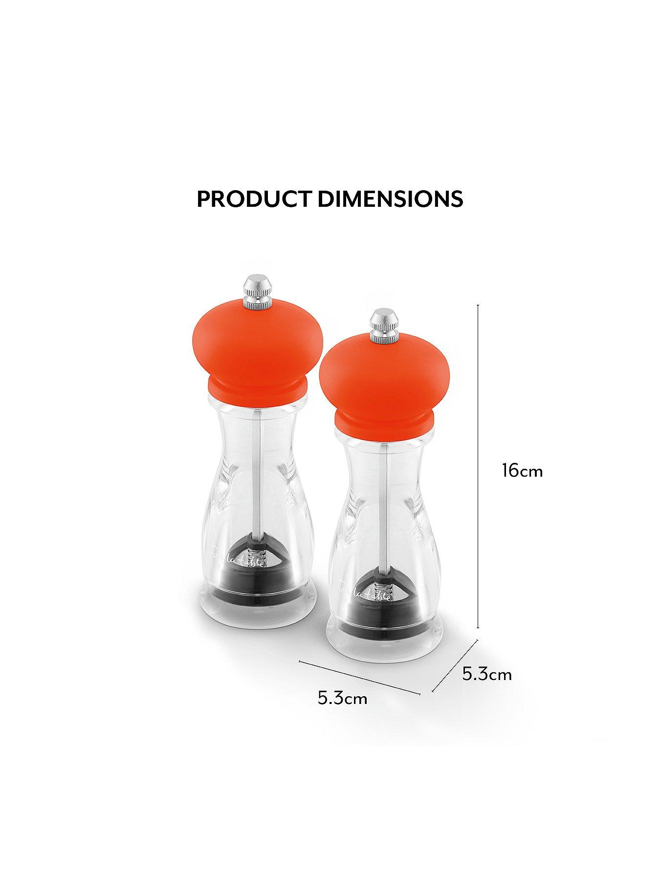 Image 7 of 7 of Sur La Table 2pc Classic Salt and Pepper Mill Set- Orange
