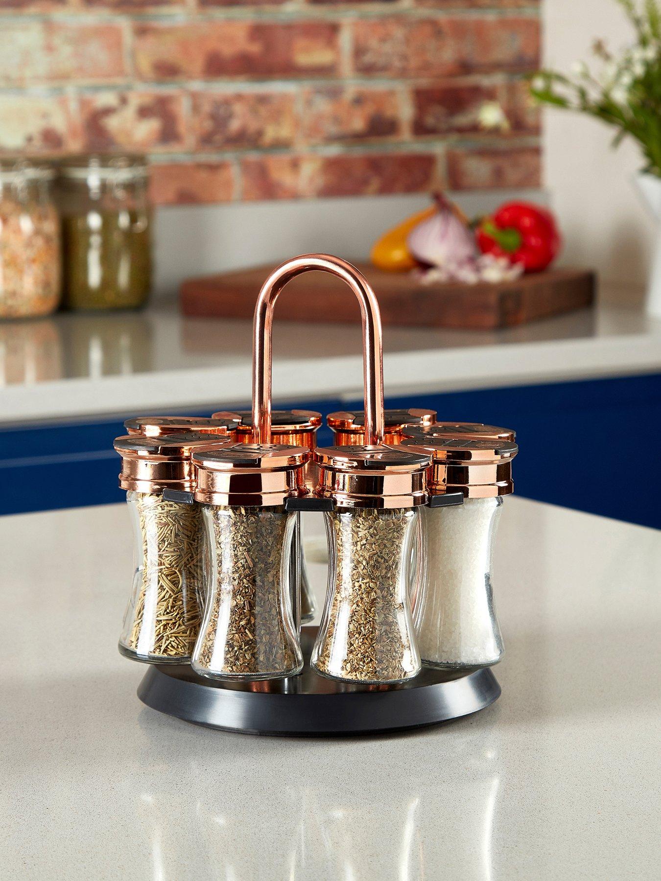 undefined Rose Gold Rotating Spice Rack