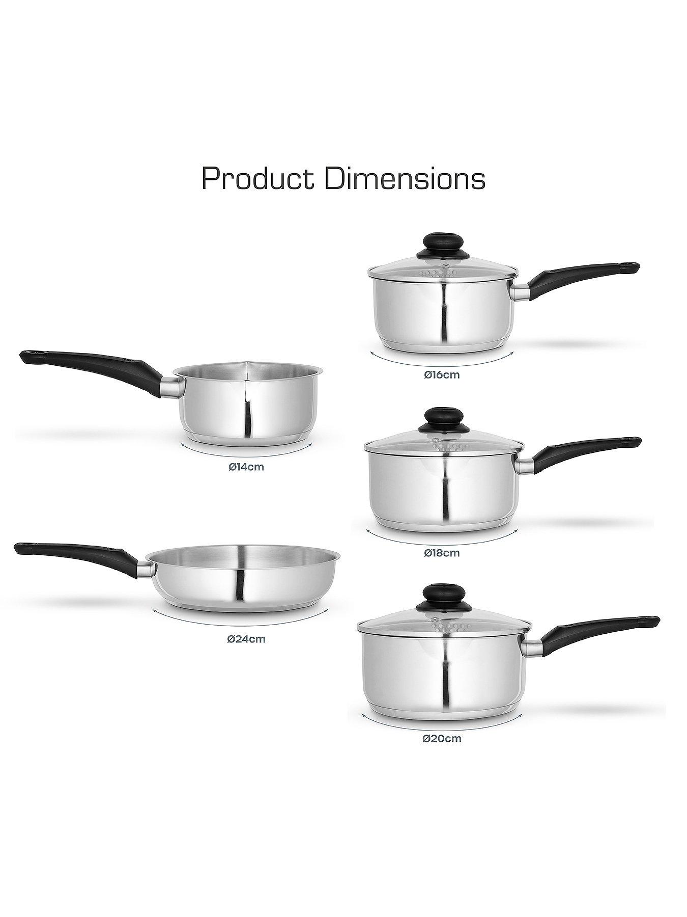 Image 6 of 7 of Swan Townhouse 5 Piece Pan Set Stainless Steel