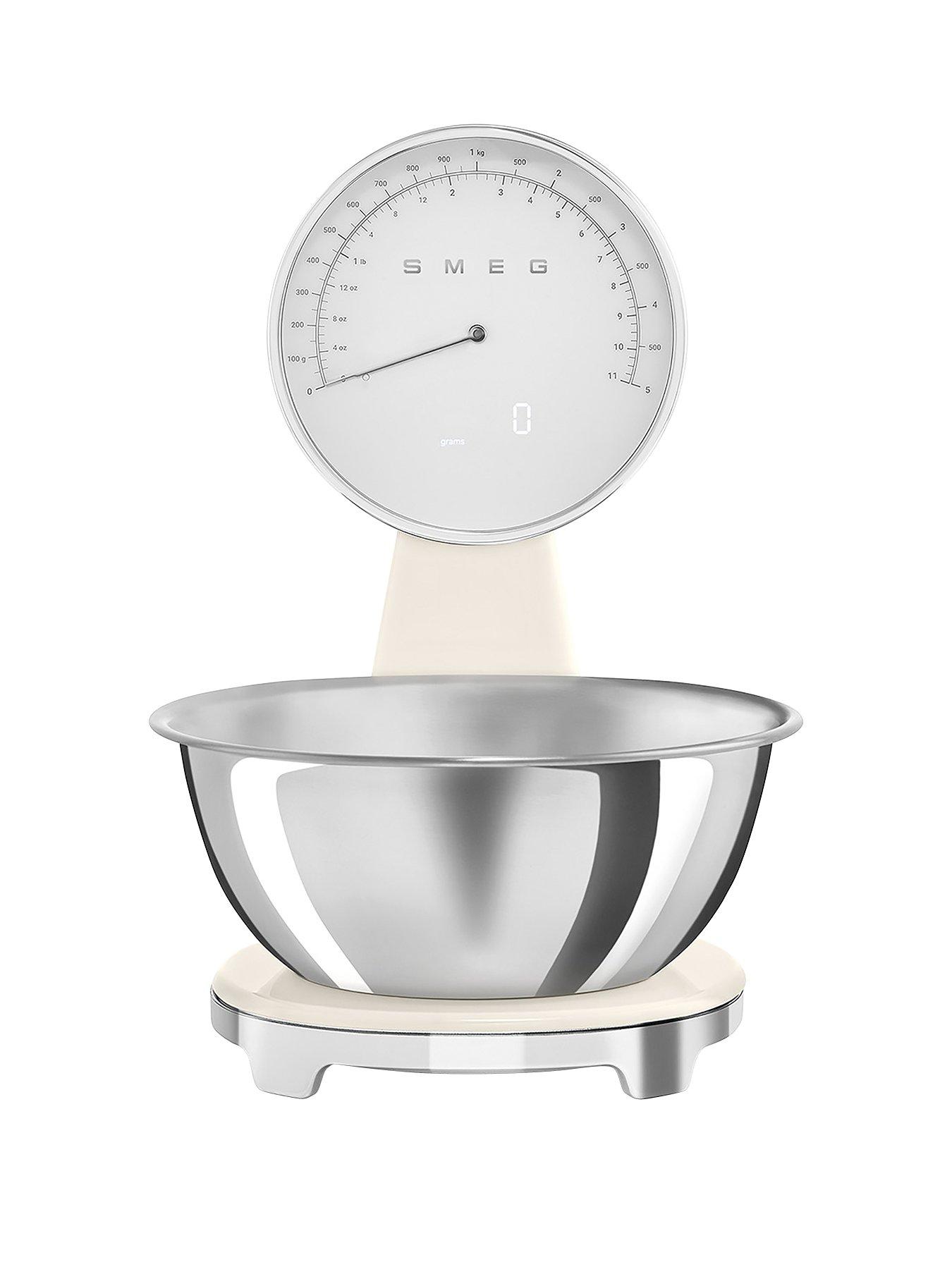 Smeg Digital Kitchen Scales with Removeable Bowl, Cream