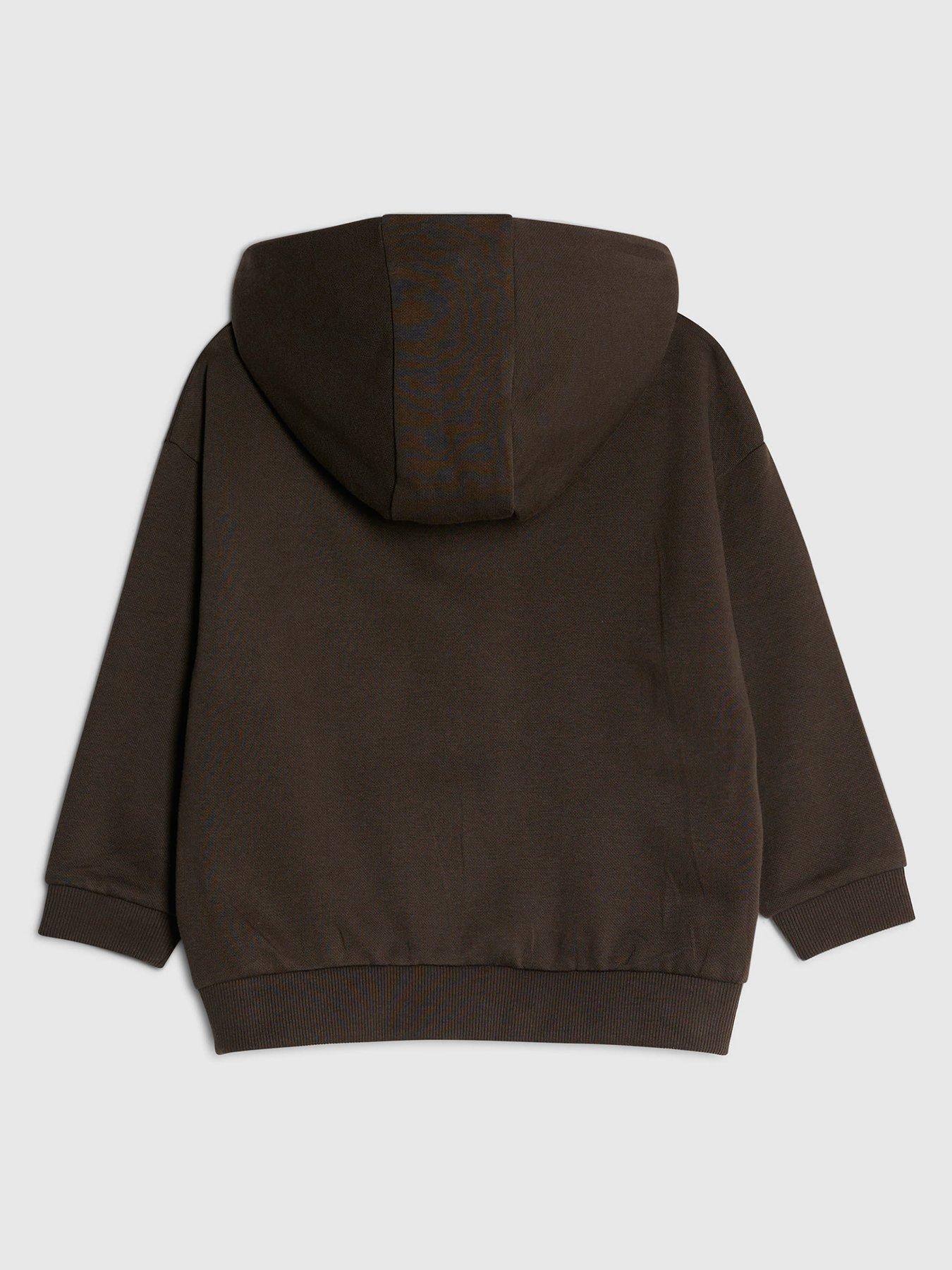  image of river-island-mini-boys-essentials-hoodie-khaki